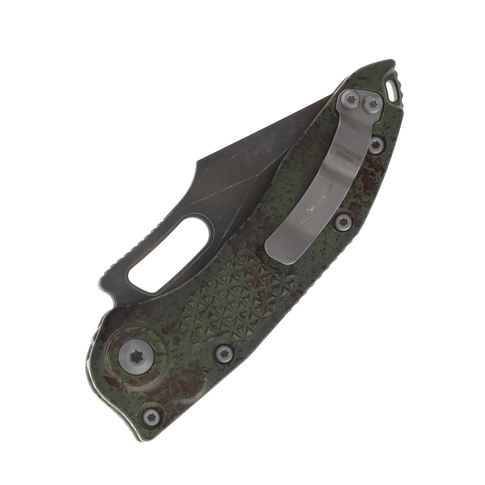 Microtech Stitch OTS Auto S/E Full Serrate Outbreak Signature Series MT1693OBS View 4