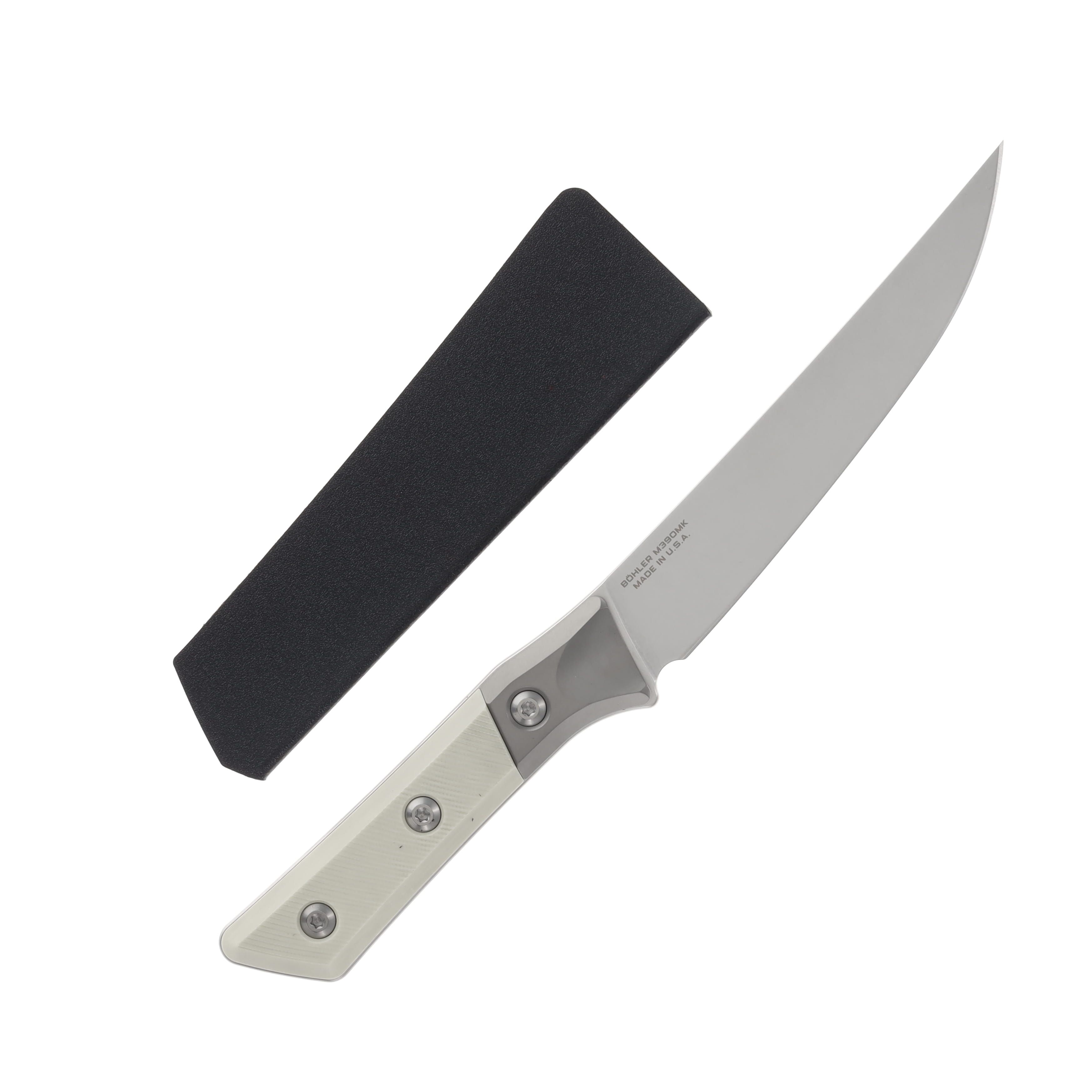 Microtech 6.125in Boning Knife SW Standard Titanium Bolster Ivory G-10 MT3100B10IV View 2