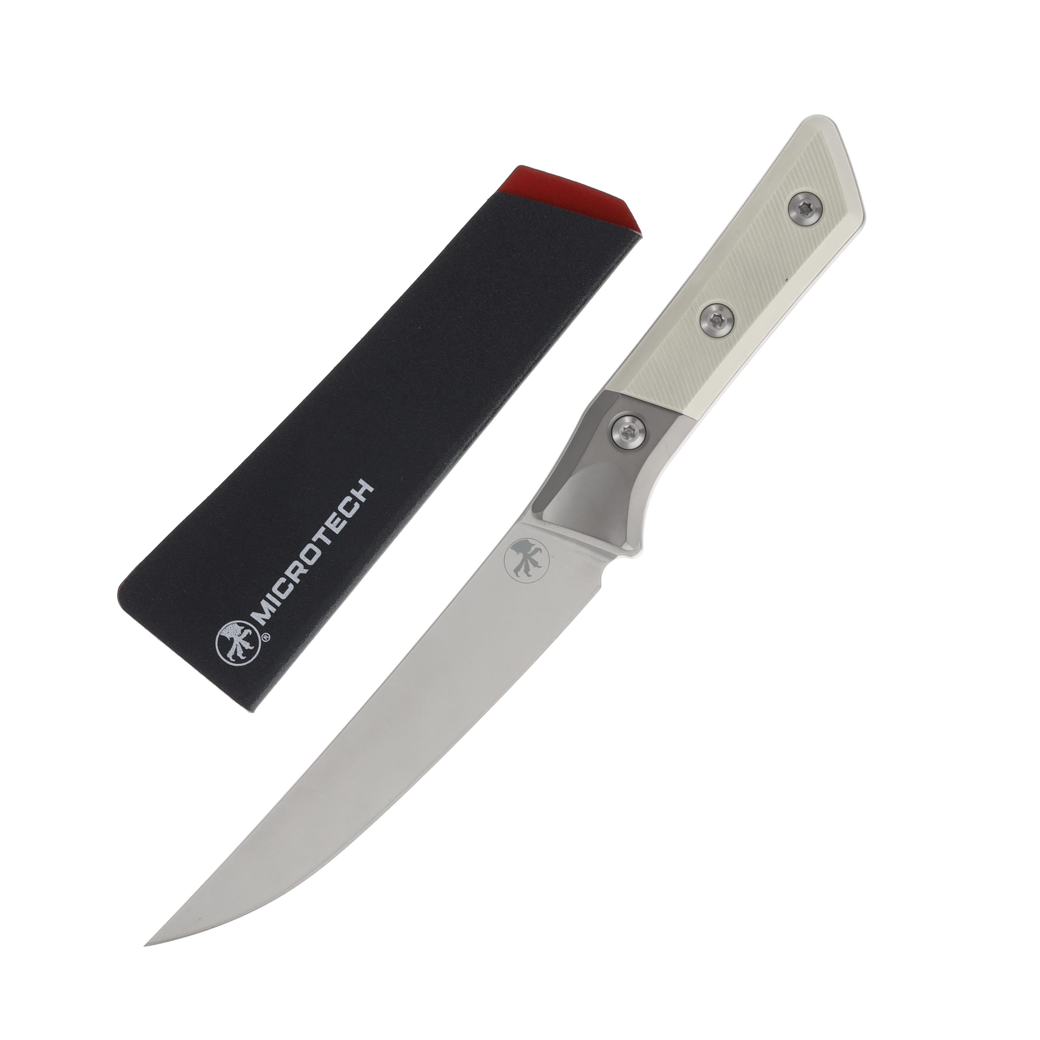 Microtech 6.125in Boning Knife SW Standard Titanium Bolster Ivory G-10 MT3100B10IV View 1