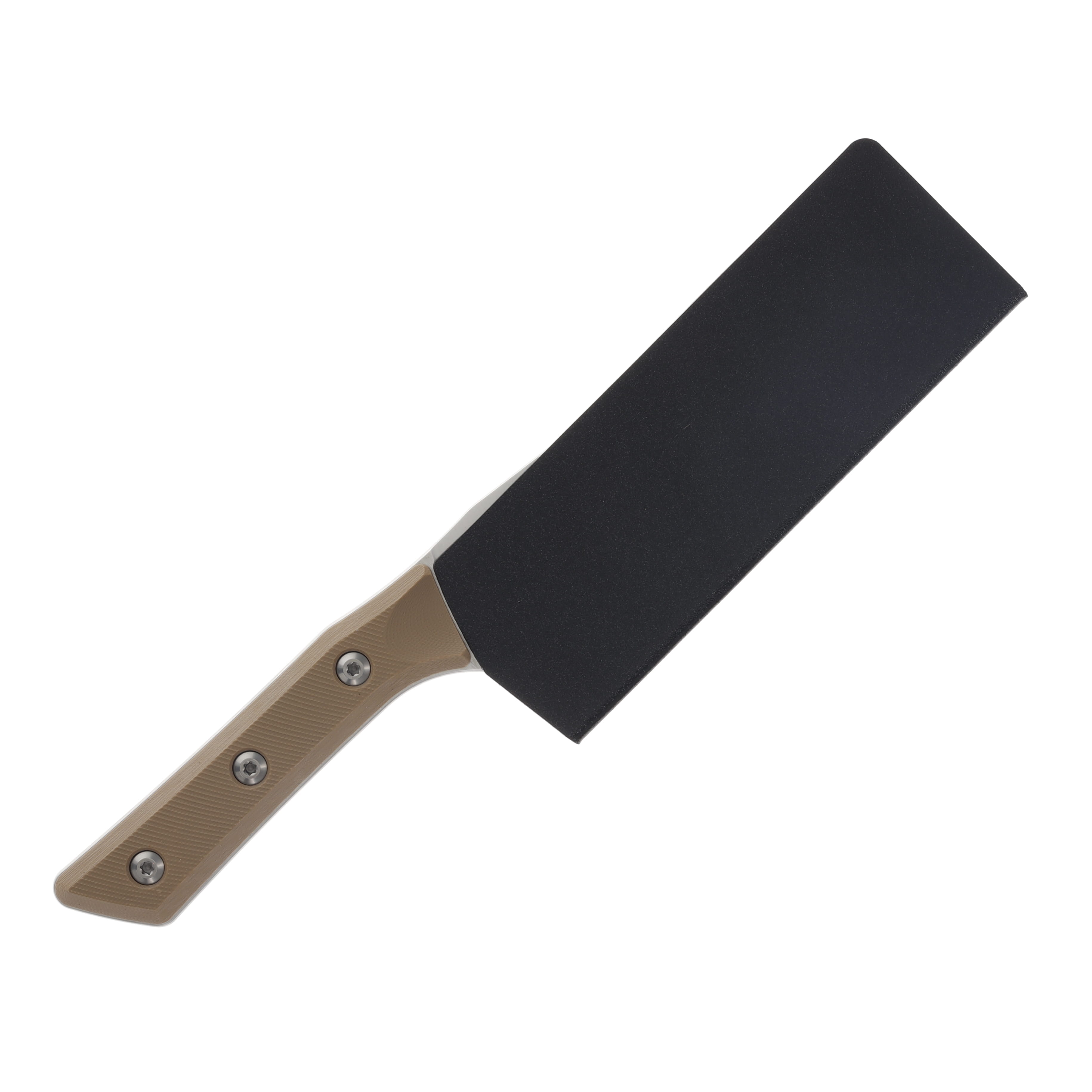 Microtech 6in Santoku Fixed Knife SW Standard Coyote Tan G-10 MT320010CE View 4