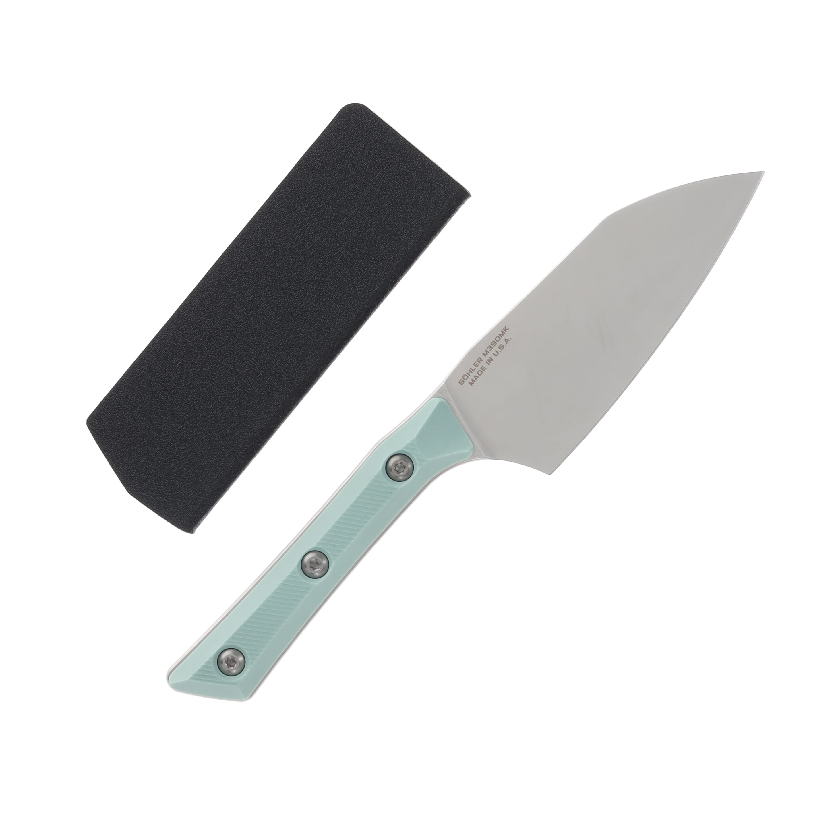 Microtech 4.2in Santoku Fixed Knife SW Standard Caribbean G-10 MT330010CA View 2