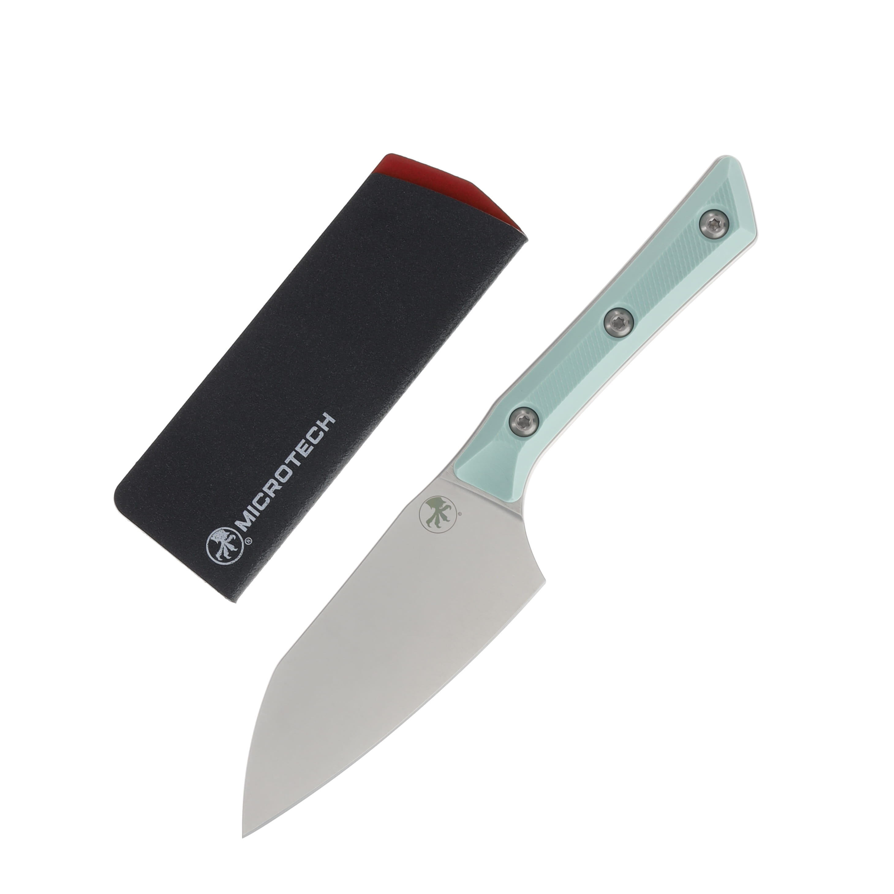 Microtech 4.2in Santoku Fixed Knife SW Standard Caribbean G-10 MT330010CA View 1