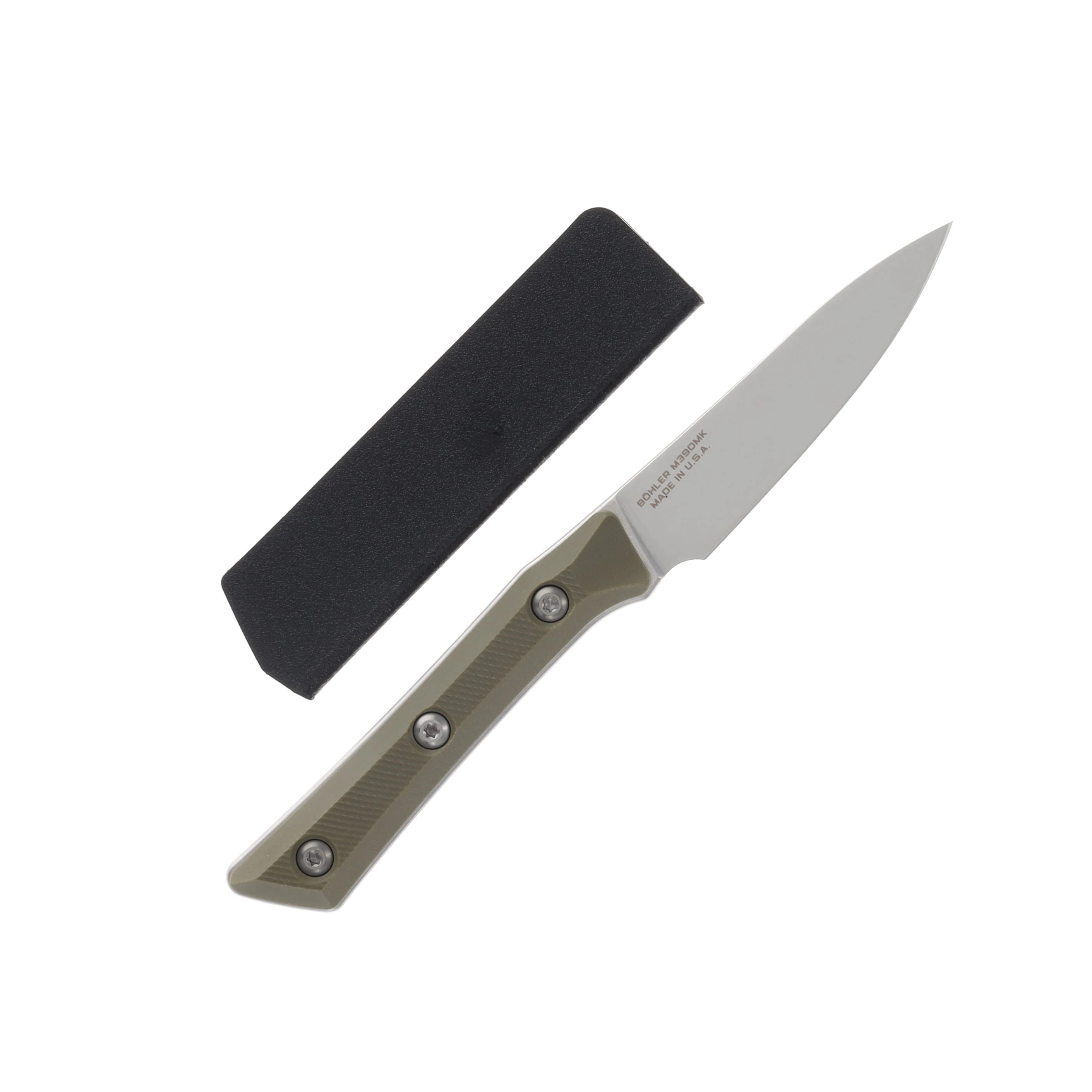 Microtech 3.5in Paring Knife SW Standard OD Green G-10 MT350010OD View 2
