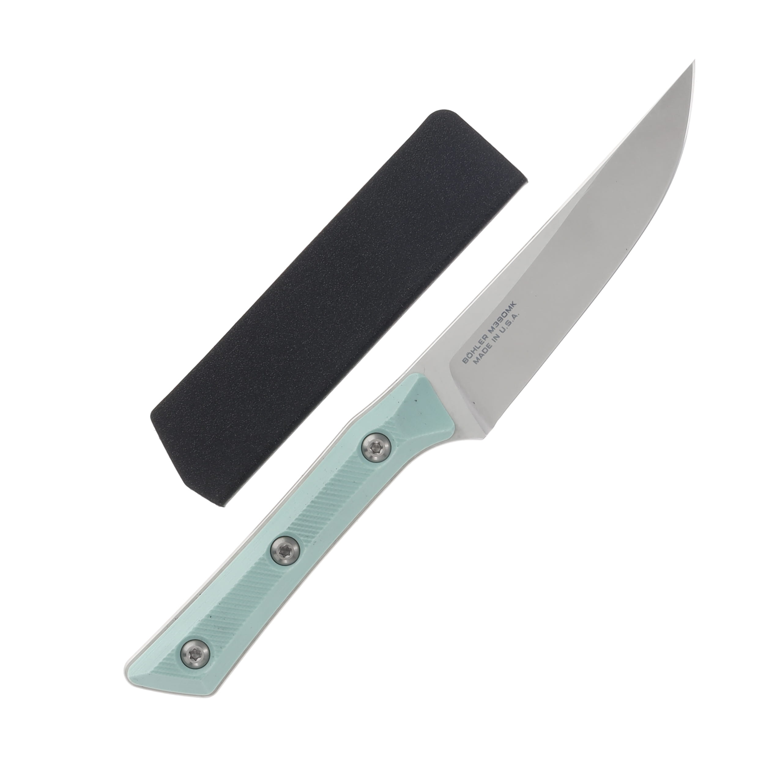 Microtech 4.5in Steak Knife Set SW Standard Caribbean Blue G-10 MT360010SETCA View 7