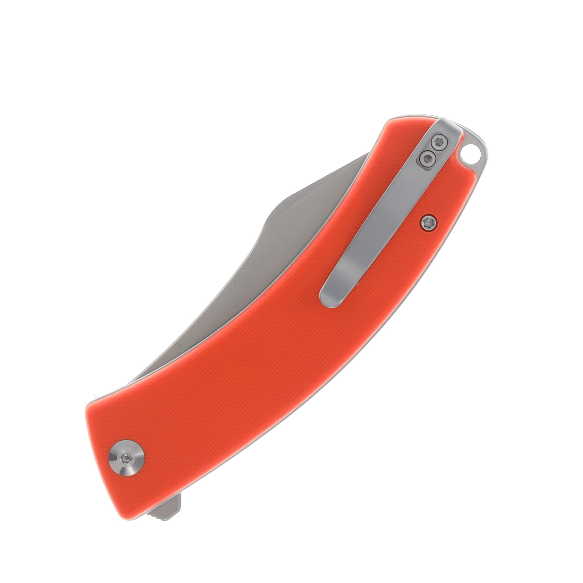 CIVIVI Outlaw Muk Folding Knife Orange 3.47in Plain Stonewash Nessmuk C24079-2 View 5