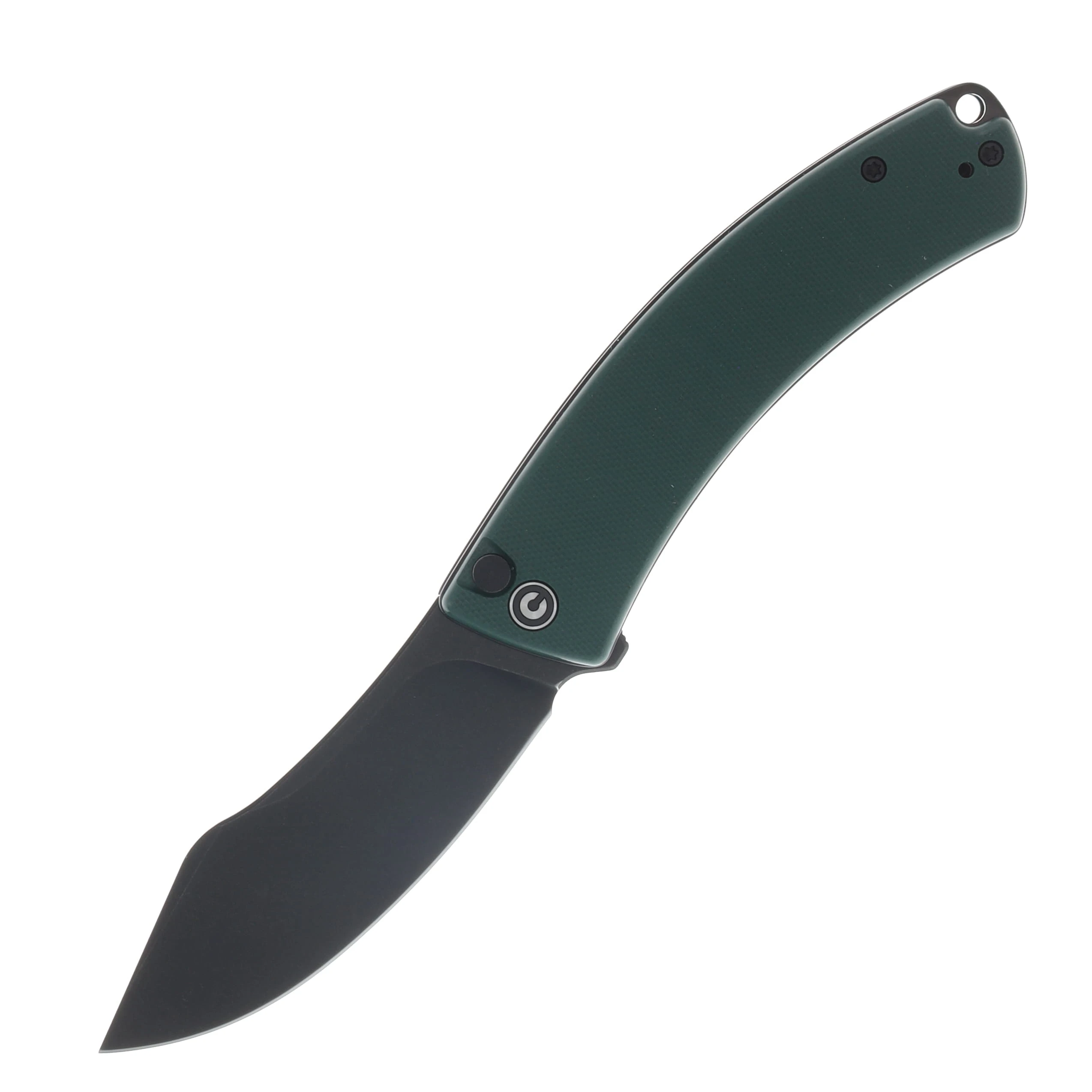 CIVIVI Outlaw Muk Teal Green 3.47in Plain Black Stonewash Nessmuk c24079-3 View 1