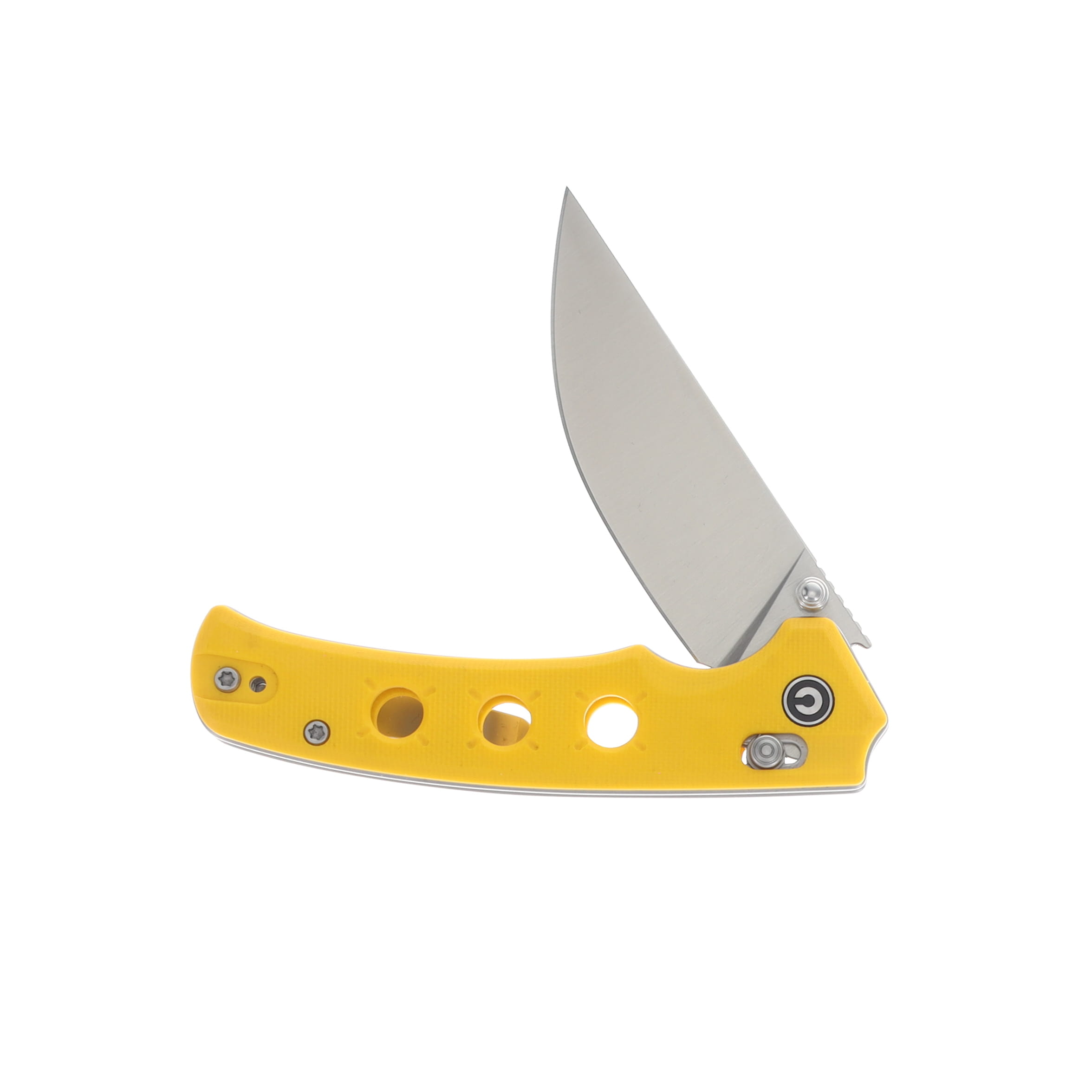 CIVIVI Noctis Folding Knife Satin Nitro V Blade/Yellow G-10 Handles C24020C-2 View 3