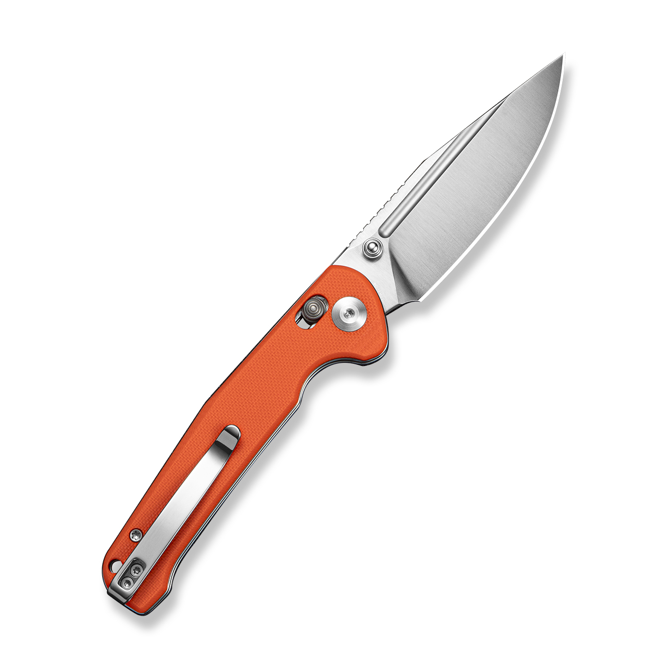 Sencut Glenspar Folding Knife Orange G-10 Handle Satin 9Cr18MoV Blade S25046-1 View 2