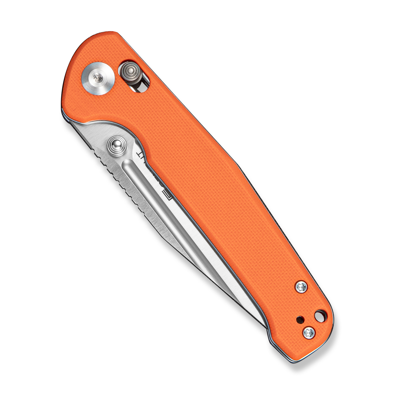 Sencut Glenspar Folding Knife Orange G-10 Handle Satin 9Cr18MoV Blade S25046-1 View 4