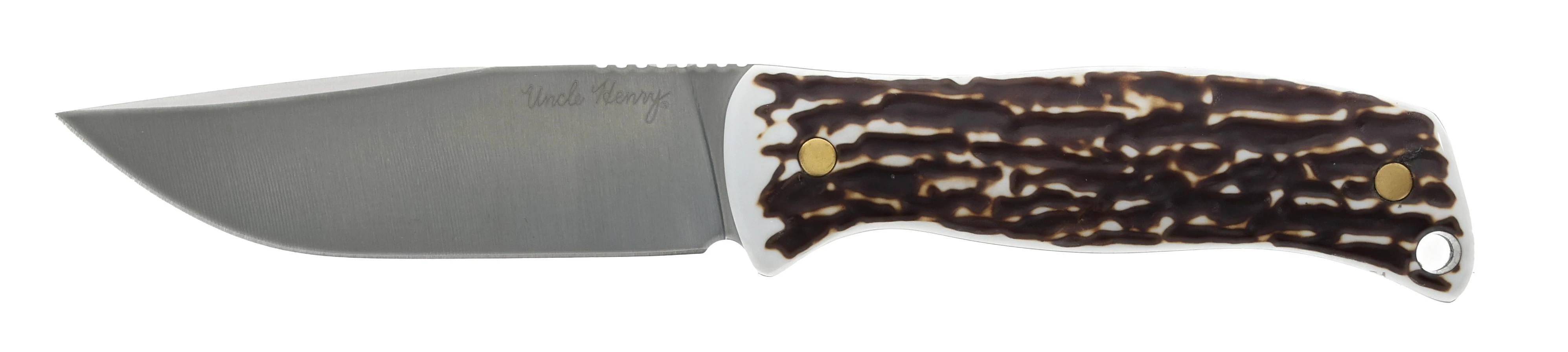 Uncle Henry 2 pc Fixed Blade Hunting Knife Combo Set Staglon Handles 1259496 View 4