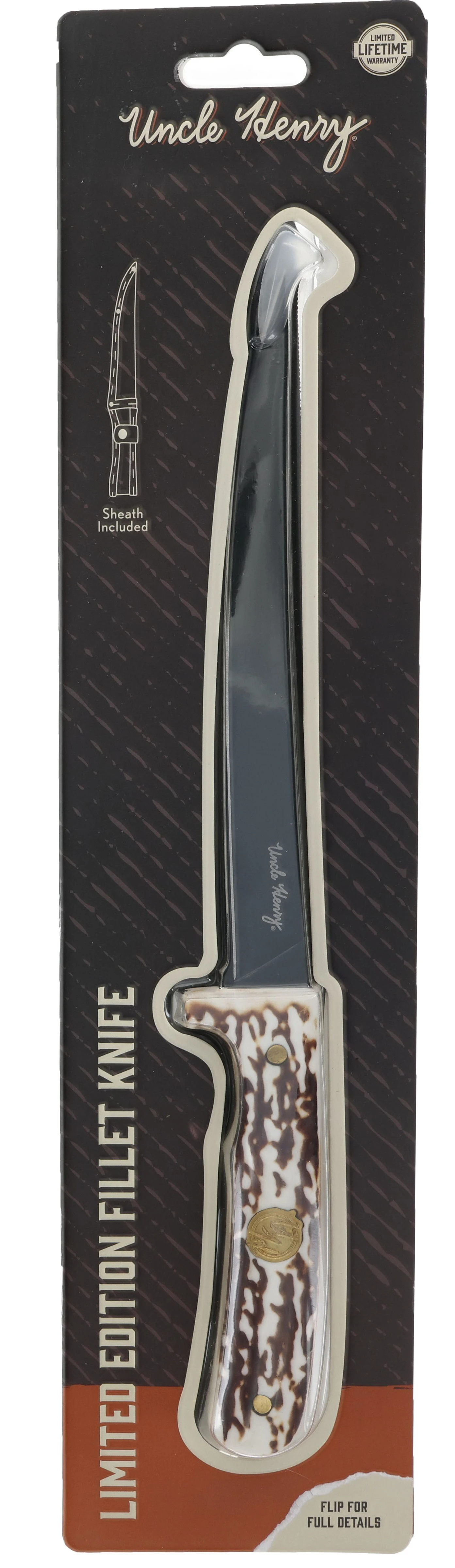 Uncle Henry Fish/Hunt Fillet Knife Staglon Handles 1259521 View 5