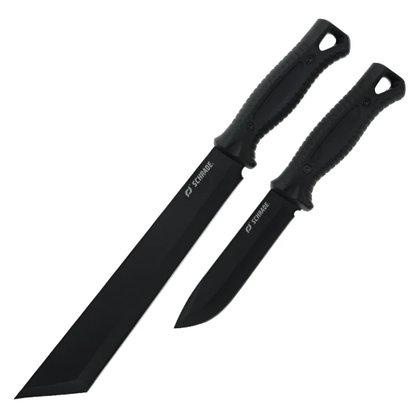 Schrade Machete/Knife Combo Synthetic Injected Over Molded Handles 1259538 View 1