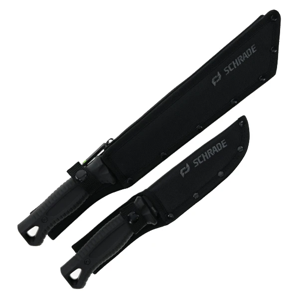Schrade Machete/Knife Combo Synthetic Injected Over Molded Handles 1259538 View 2