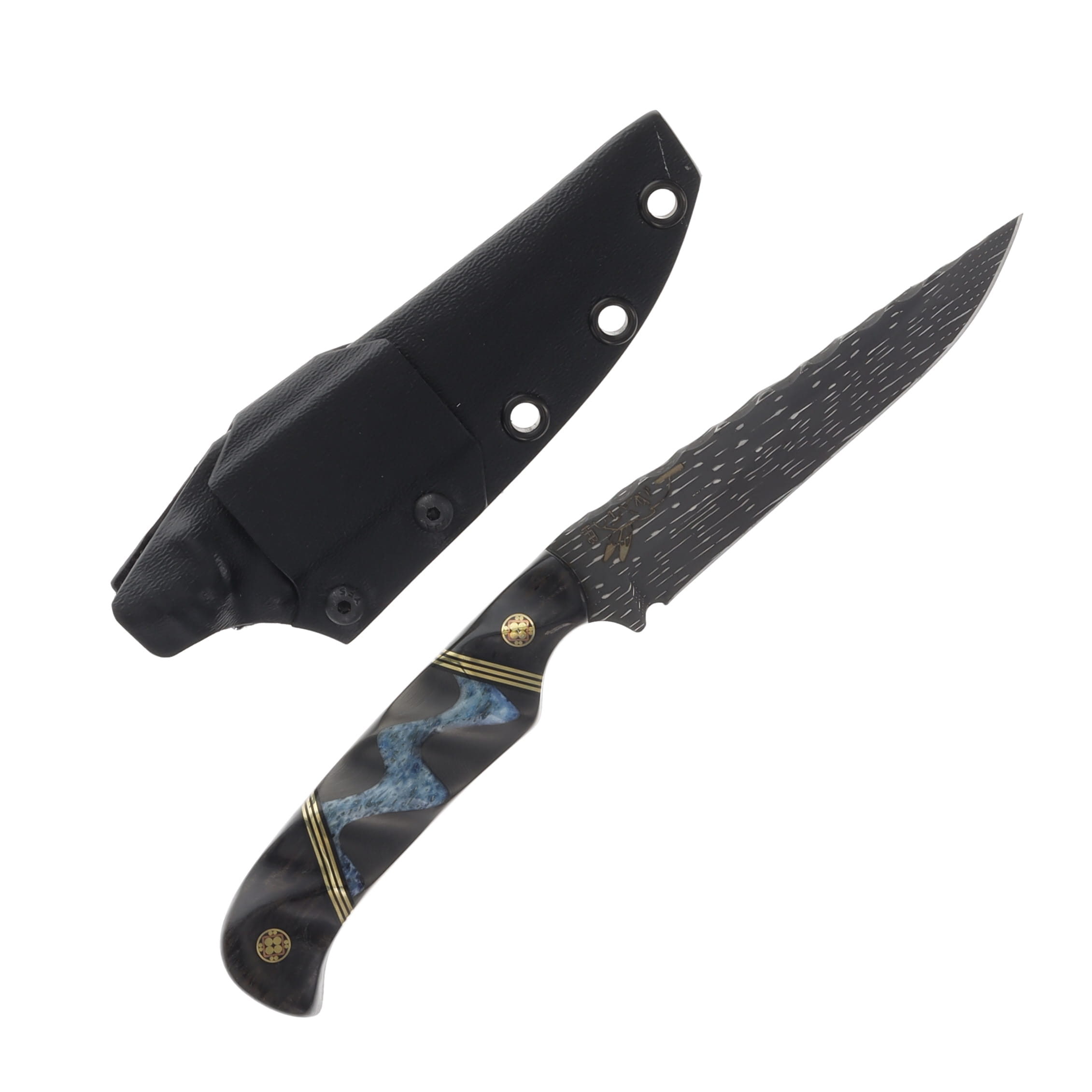 Half Face Blades Custom Boogeyman Damascus Vegas Forge HFCUSTBM View 1