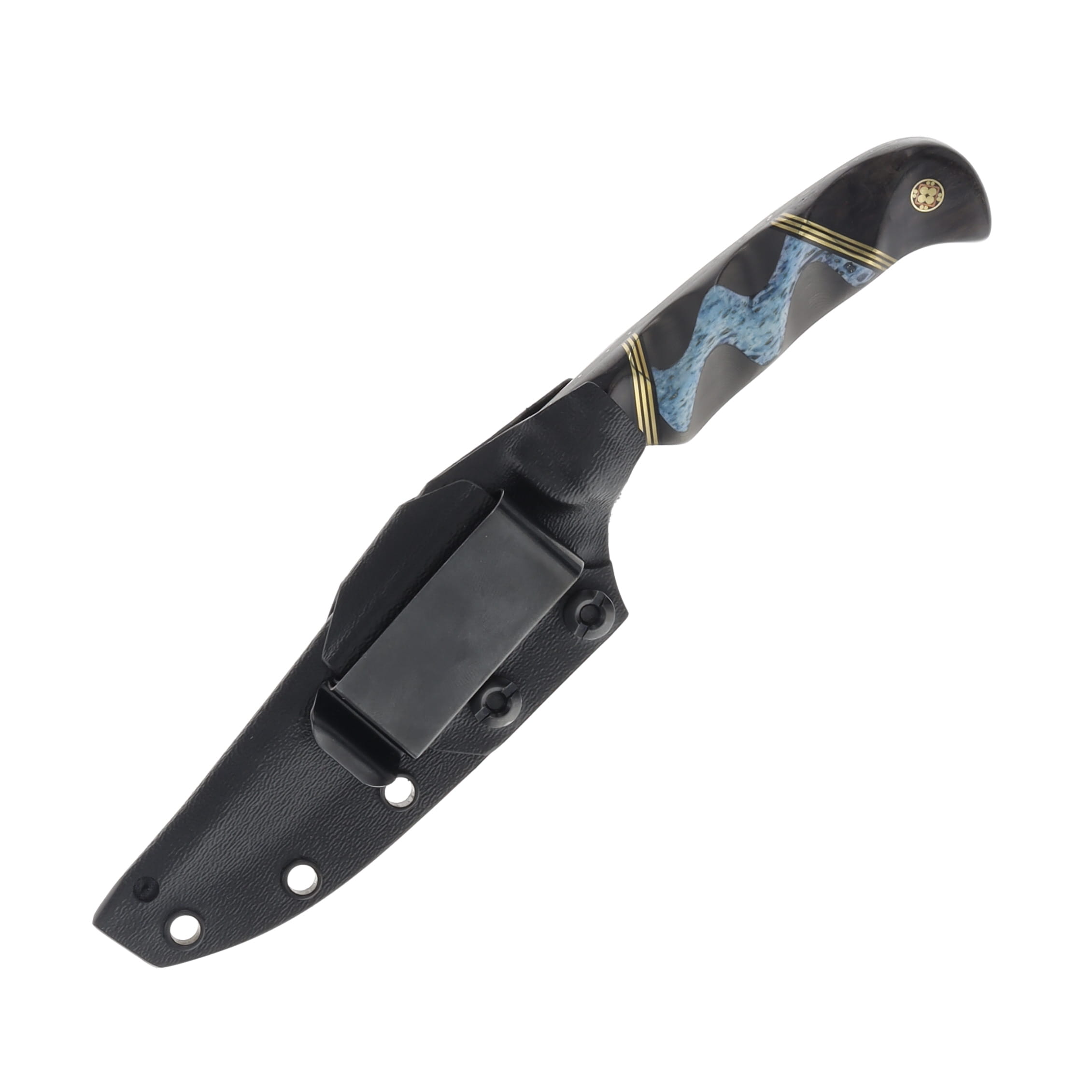 Half Face Blades Custom Boogeyman Damascus Vegas Forge HFCUSTBM View 4