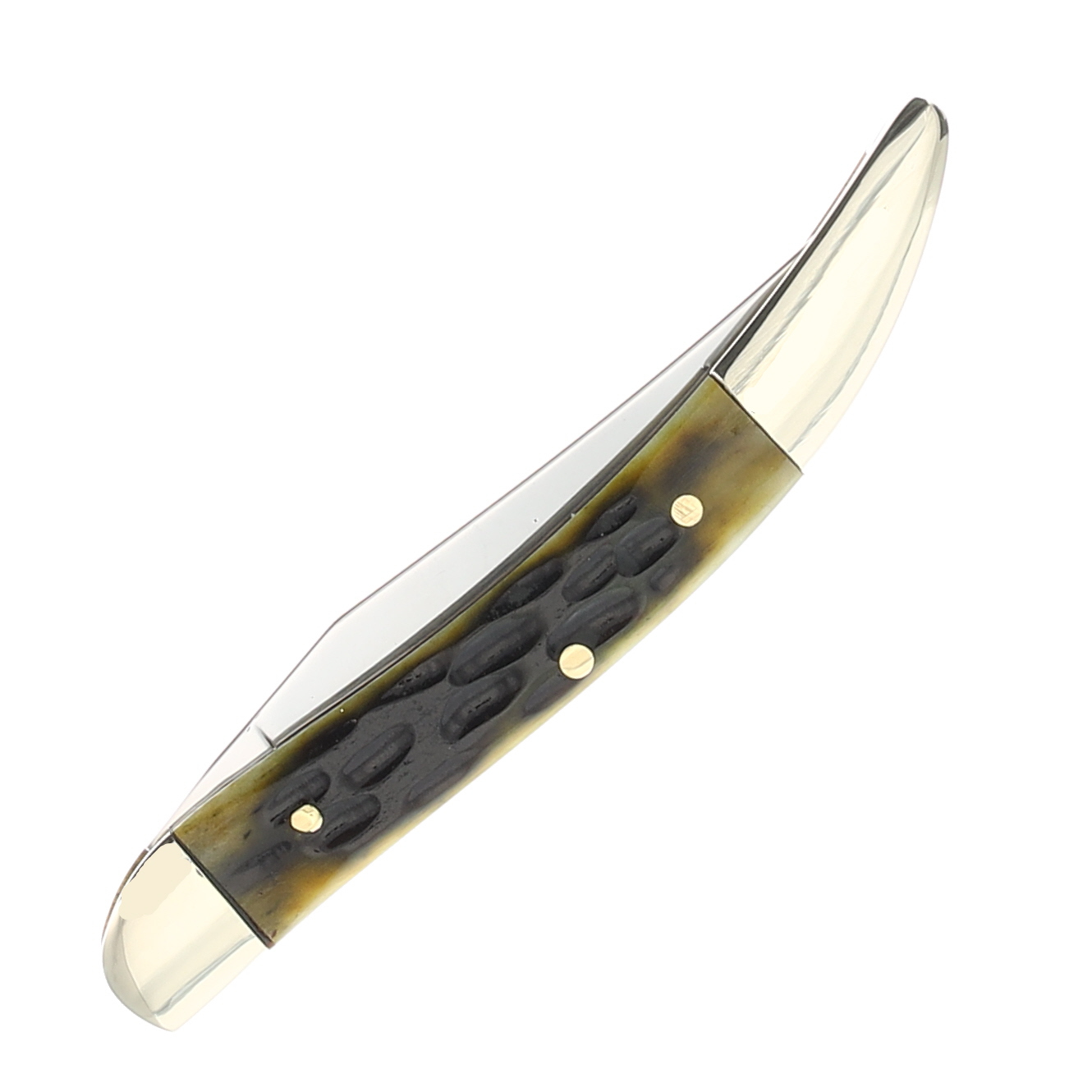 Hen & Rooster Antique Green Jigged Small Toothpick Folding Knife HR961AGB View 2