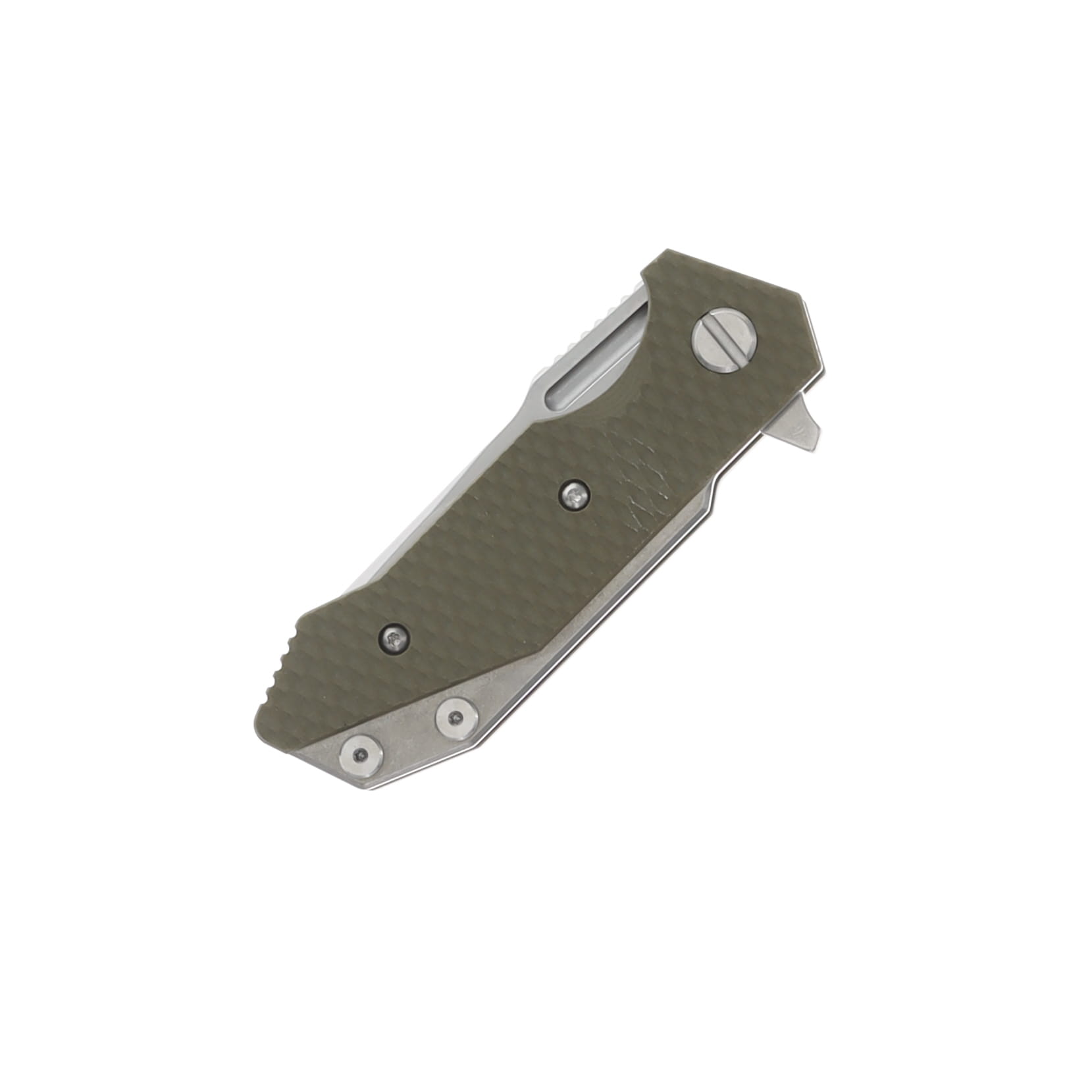 Hinderer Halftrack Slicer OD Green – Stonewash 2.75in Plain Stonewash Slicer KHTSLITWSWOD View 5