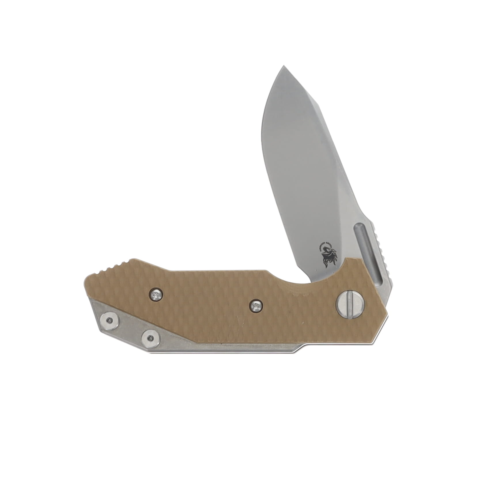 Hinderer Halftrack Slicer Coyote – Stonewash 2.75in Plain Stonewash Slicer KHTSLITWSWCY View 3