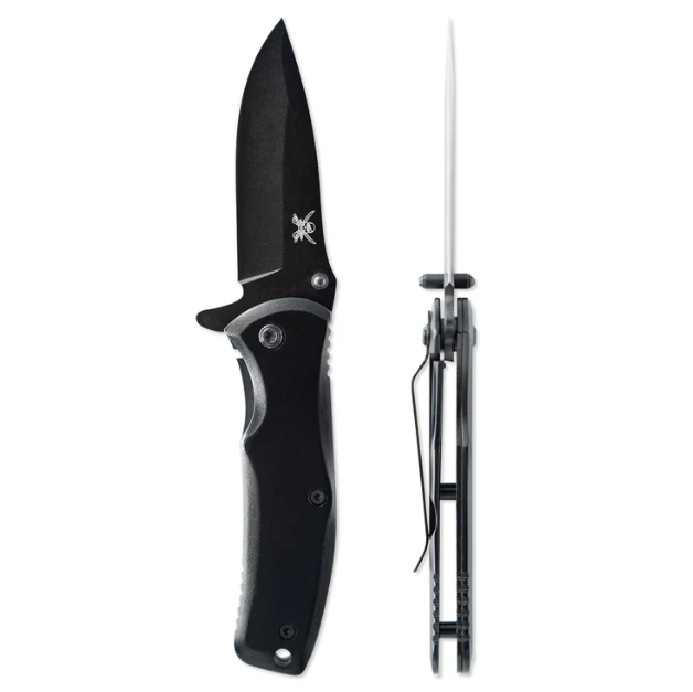 Skallywag Tactical Mini Jack 2.75in Plain Black Drop Point SWTMJB View 1