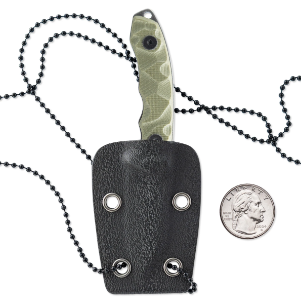 Skallywag Tactical The Mini OD Green 2in Plain Black Stonewash Clip Point SWTTMG View 5