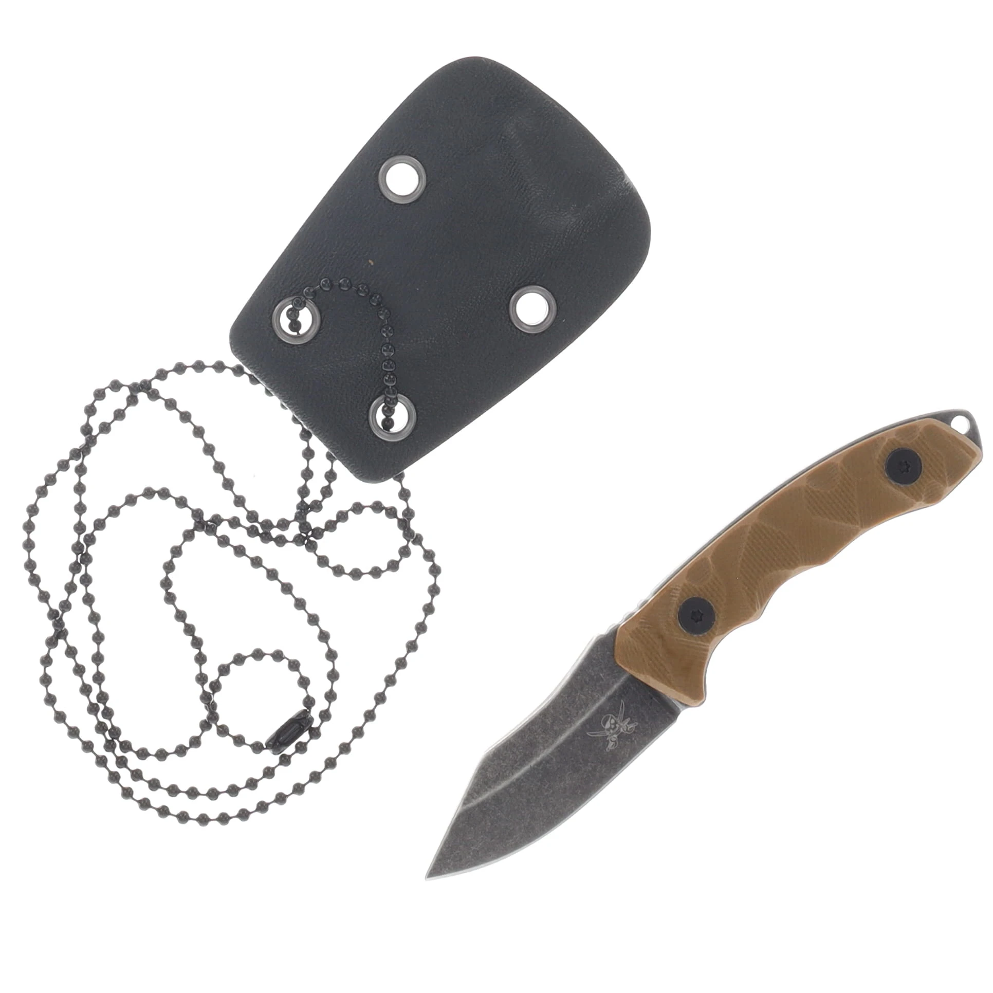 Skallywag Tactical The Mini Desert Tan 2in Plain Black Stonewash Clip Point SWTTMDT View 1
