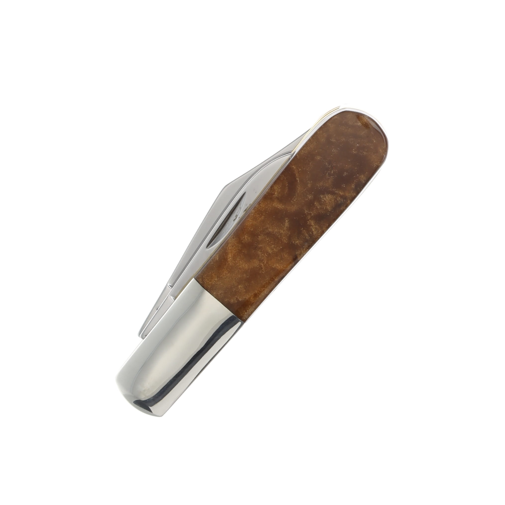 Hen & Rooster Michael Prater 2 Blade Barlow Folding Knife Copper Corelon Handle HR163MPCP View 4