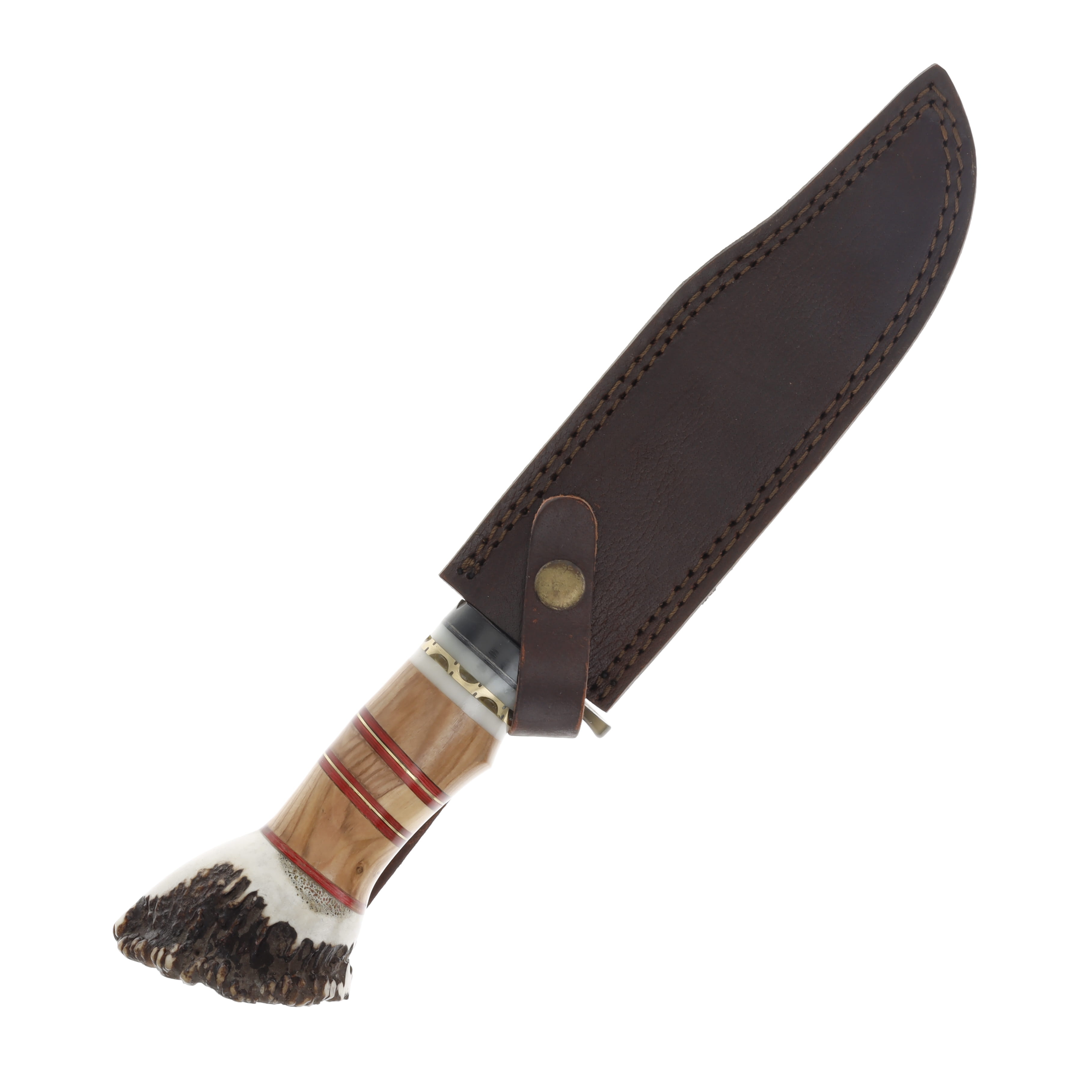 Valley Forge Cutlery Large Fixed Blade Stag and Wood Handle VF0033DSSS View 3