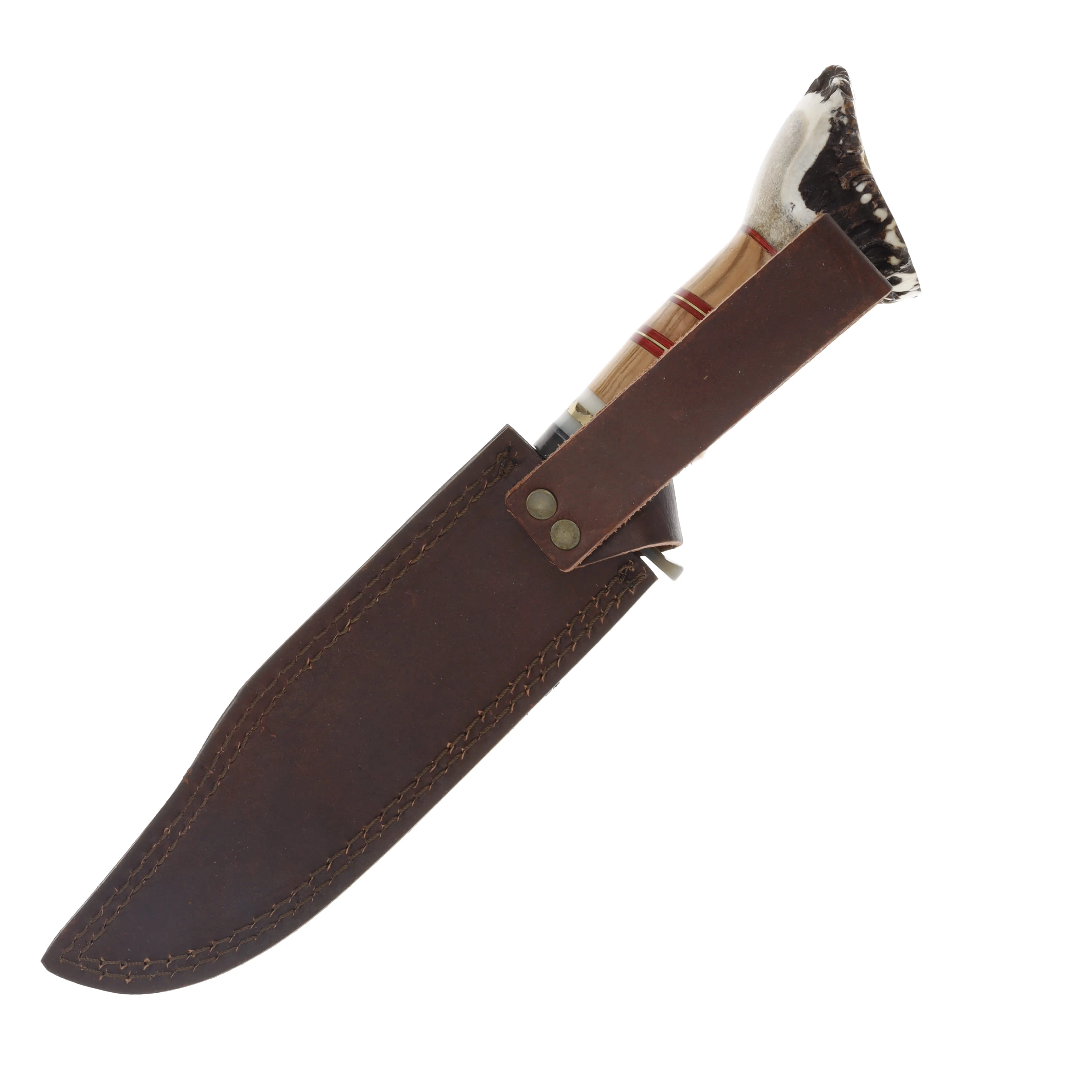 Valley Forge Cutlery Large Fixed Blade Stag and Wood Handle VF0033DSSS View 4