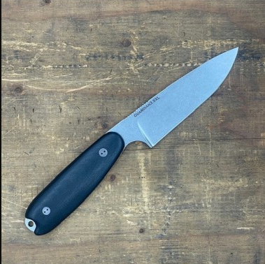 Bradford Guardian 3.5 XL 3D Fixed Knife 4in Plain Stonewash Drop Point BRAD3494 View 5