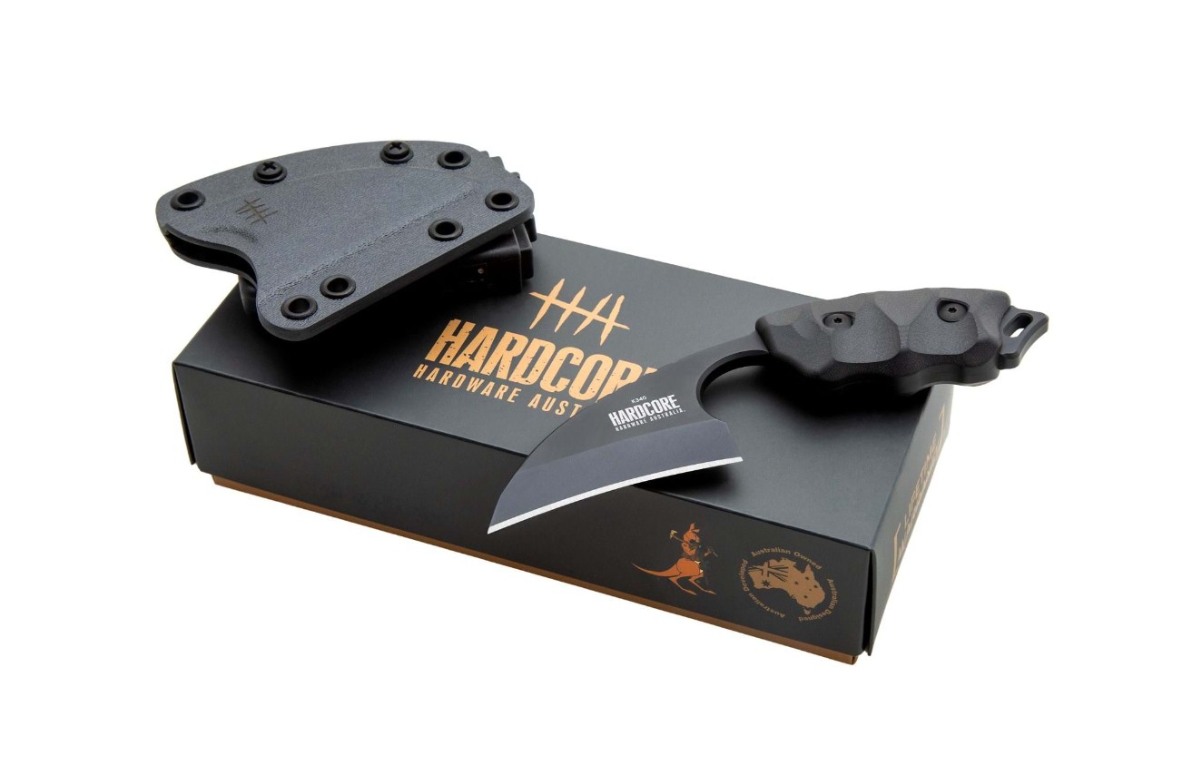 Halfbreed Blades LFK-01 Gen 2 Fixed Knife Black G-10 Handle Black K340 Talon Blade LFK01G2BLK View 1