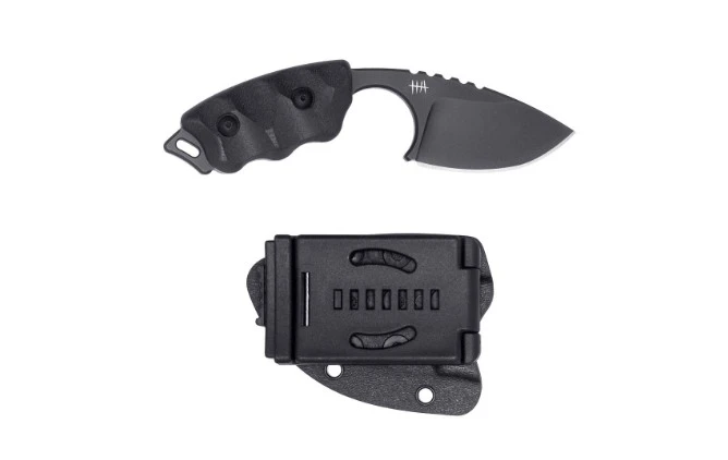 Halfbreed Blades LFK-03 Gen 2 Fixed Blade Black G-10 Handle Black K340 Drop Point Blade LFK03G2BLK View 3