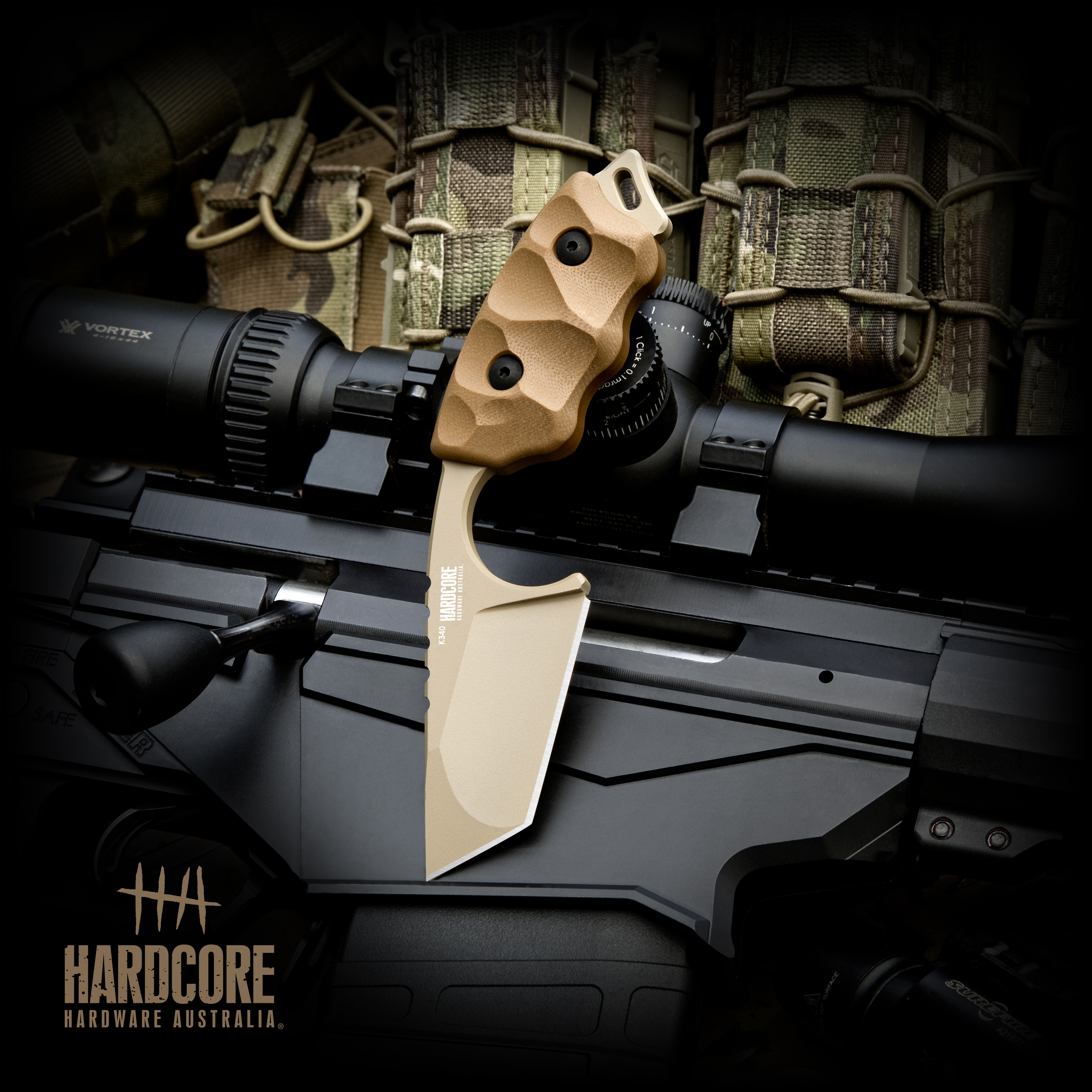 Halfbreed Blades Gen 2 K340 Tanto Dark Earth LFK04G2DE View 1