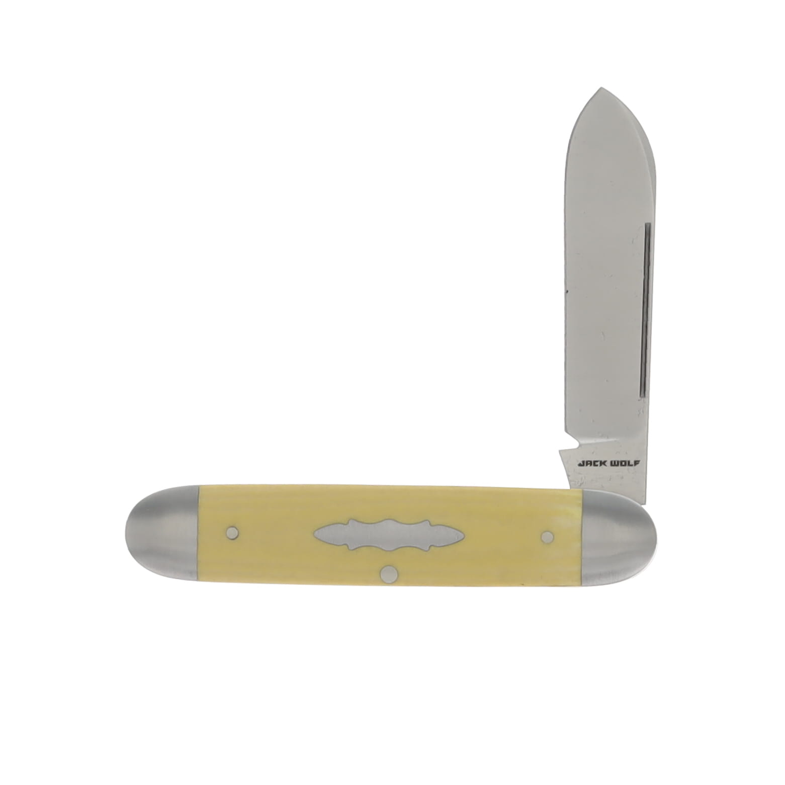 Jack Wolf Equal End Folding Knife Antique Ivory Paper Micarta EQUAL-01-PAP-MIC-ANT View 3