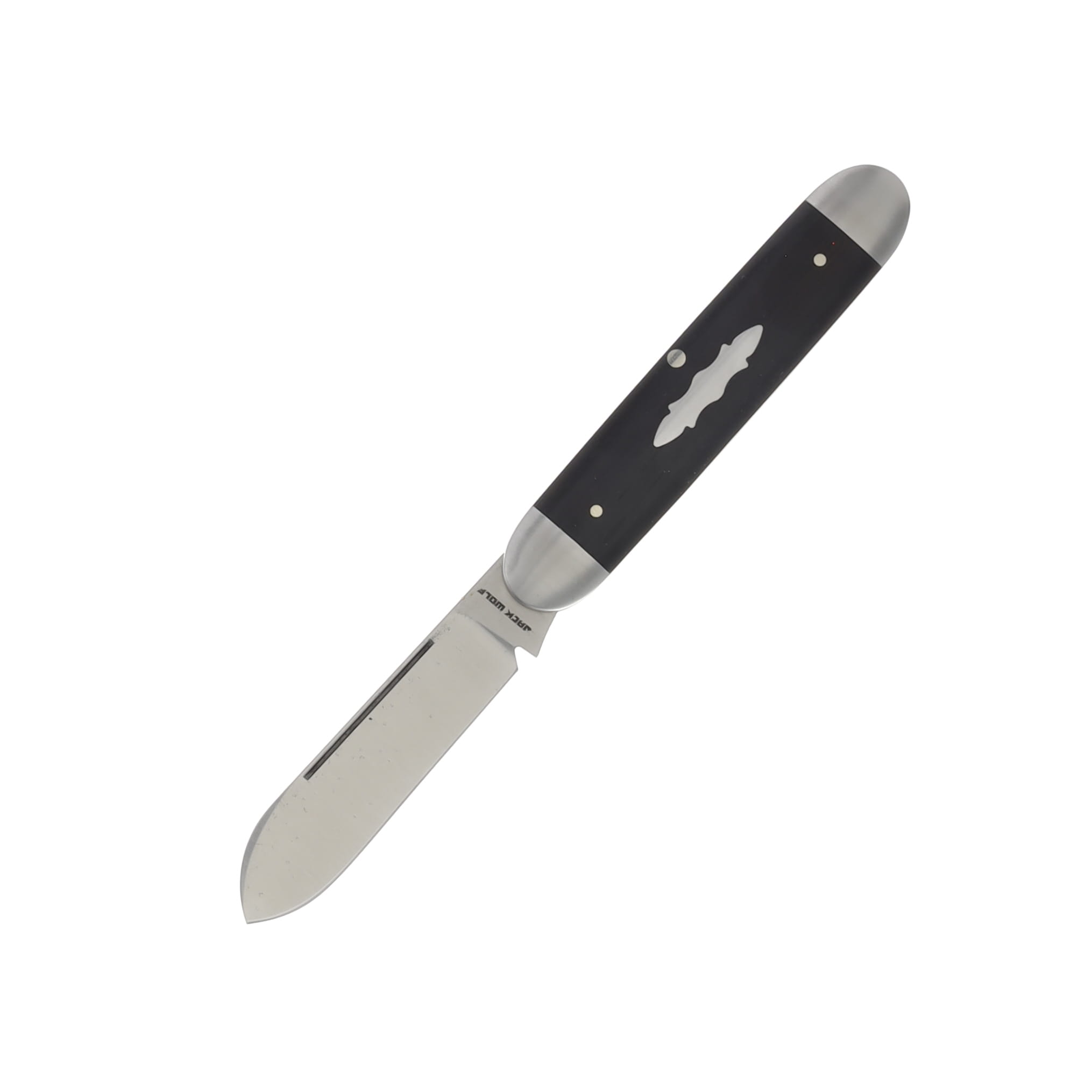 Jack Wolf Equal End Folding Knife Ebony Wood EQUAL-01-EBONY View 1