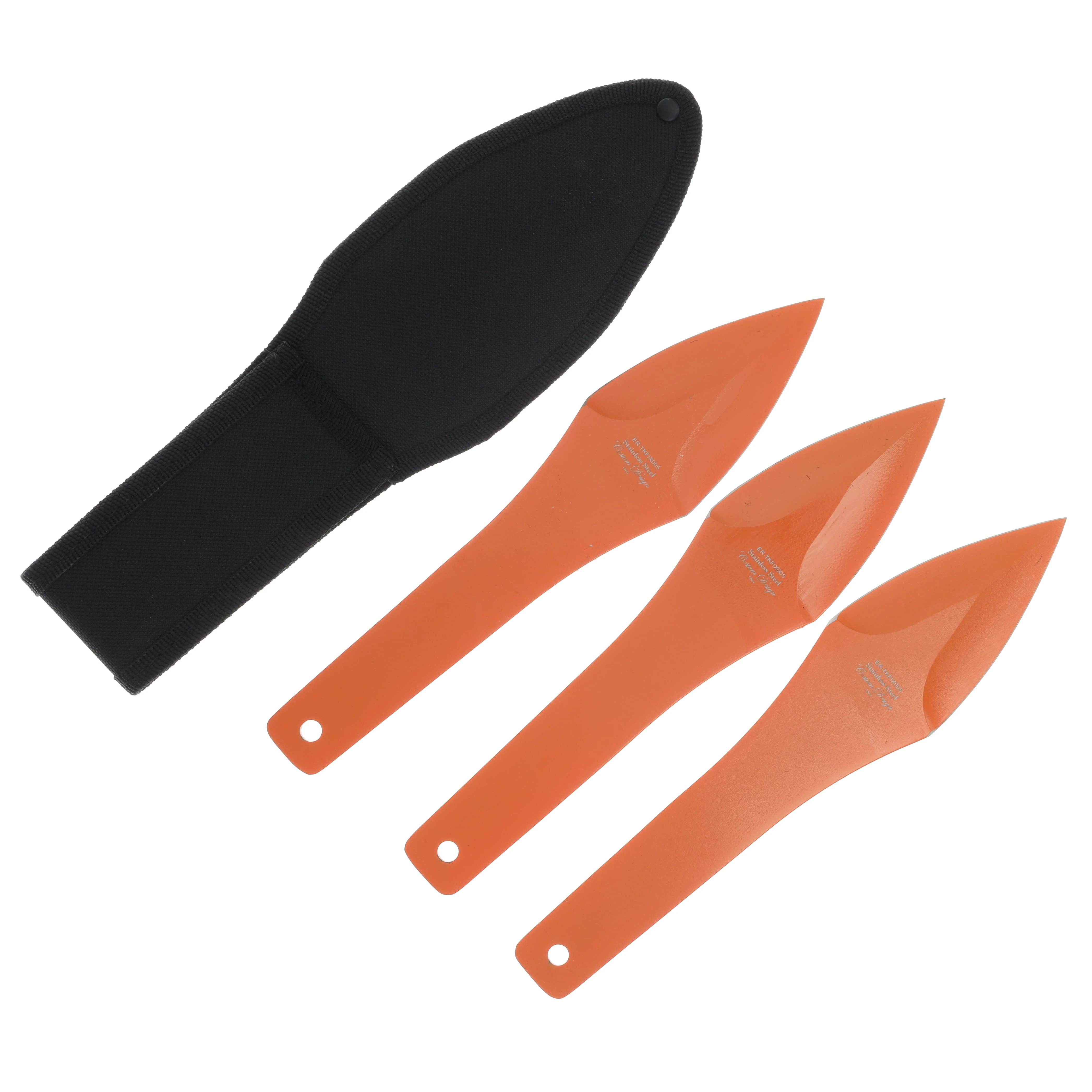 Elk Ridge Throwing Knife Set/Orange MCERTKFIX005 View 2