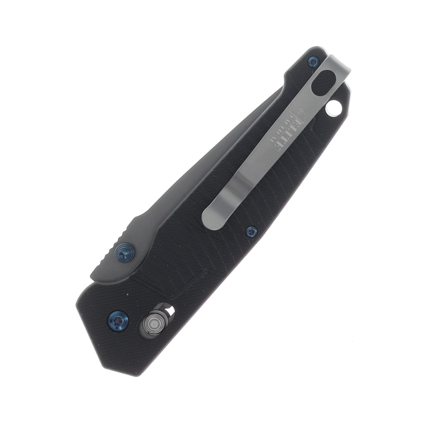Elite Tactical Folding Knife/Black/Partially Serrated Tanto MCET1016TBSO View 4