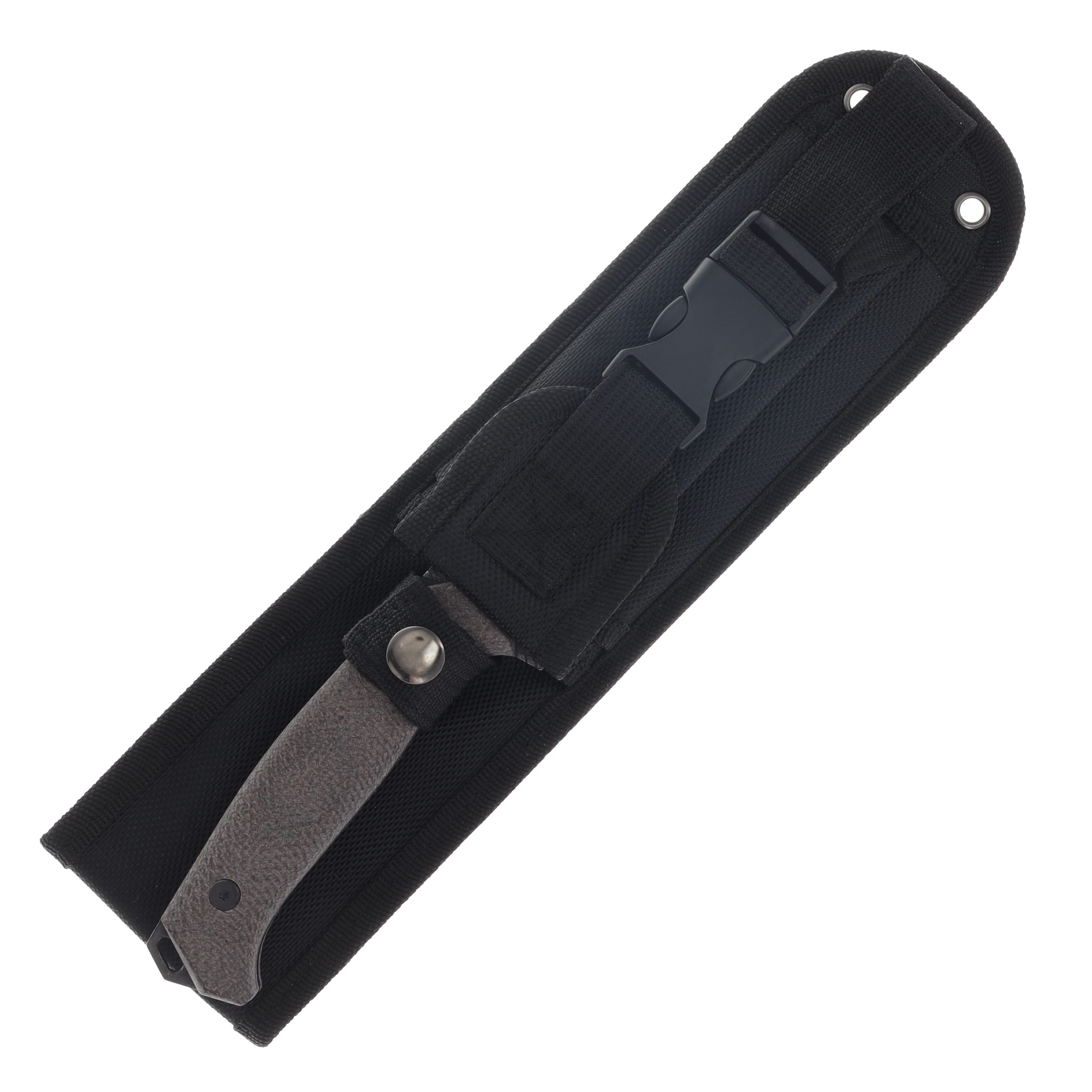 Elite Tactical Full Tang Drop Point Fixed Blade/Black Blade/Dark Green Micarta/11.25" Overall MCETFIX002LDSW View 3