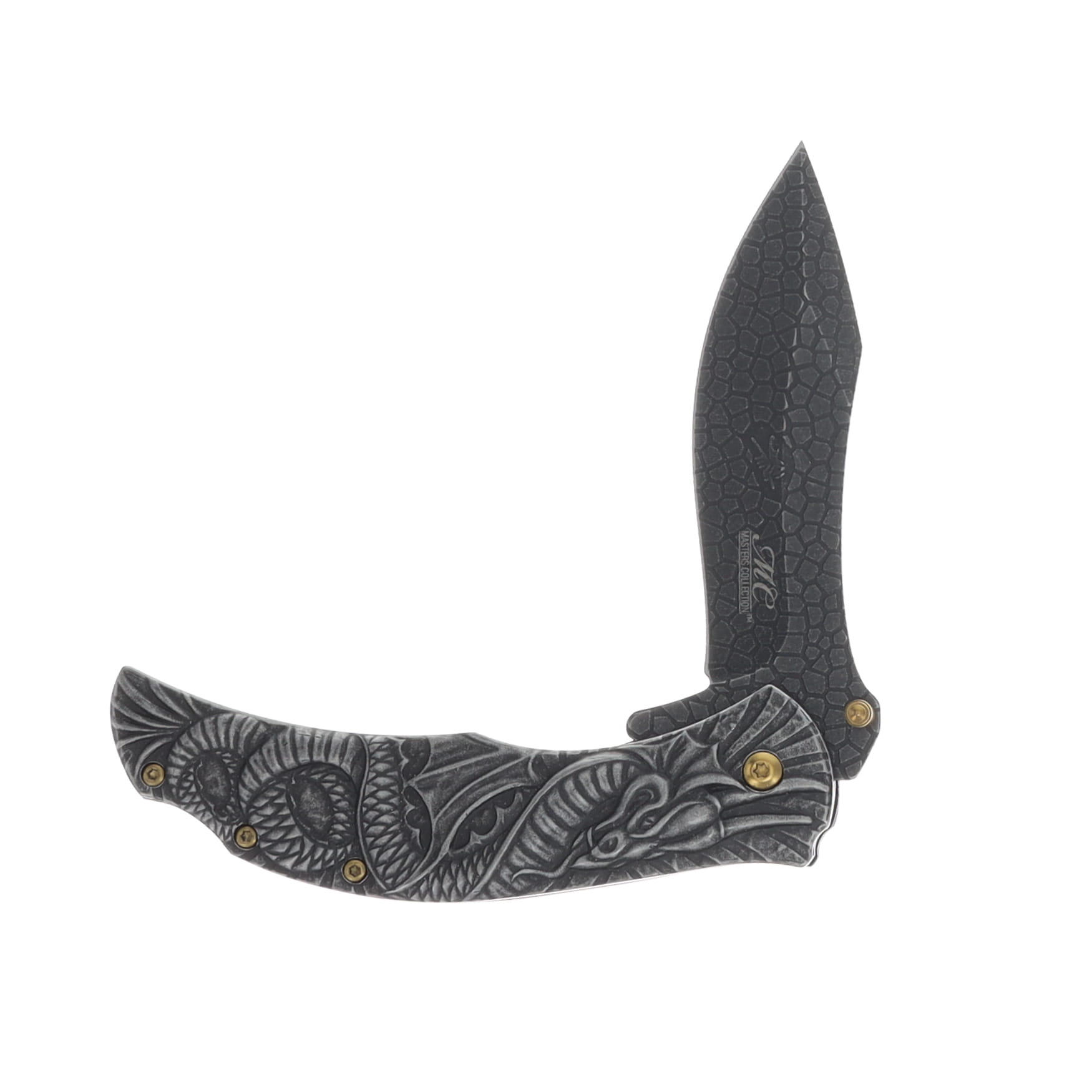 Masters Collection MC-A014SW Dragon Folding Knife Black Stonewash MCMCA014SW View 3