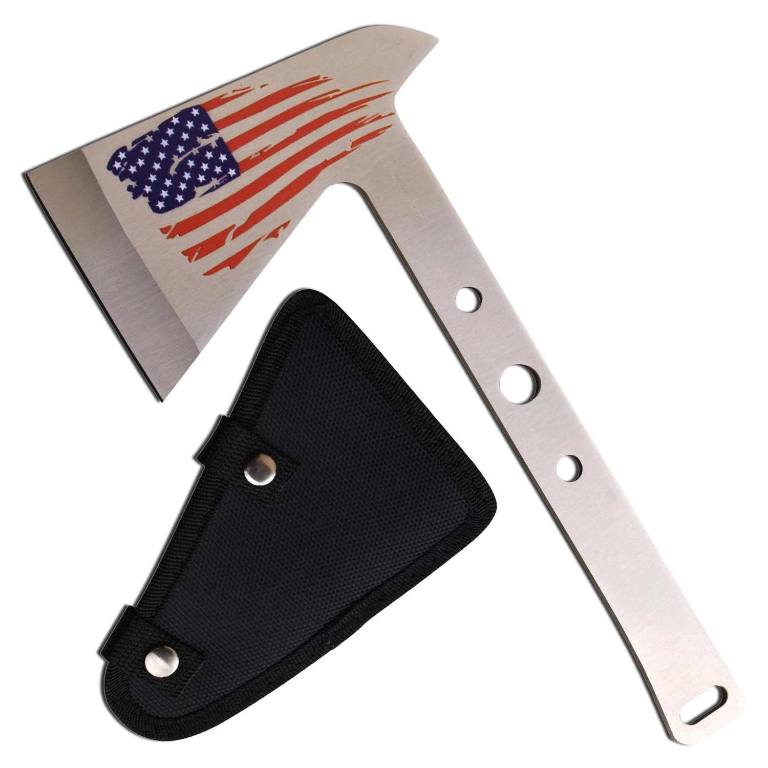 Perfect Point Throwing Axe USA Flag Stainless Steel 9.5in MCPP1241SL View 3
