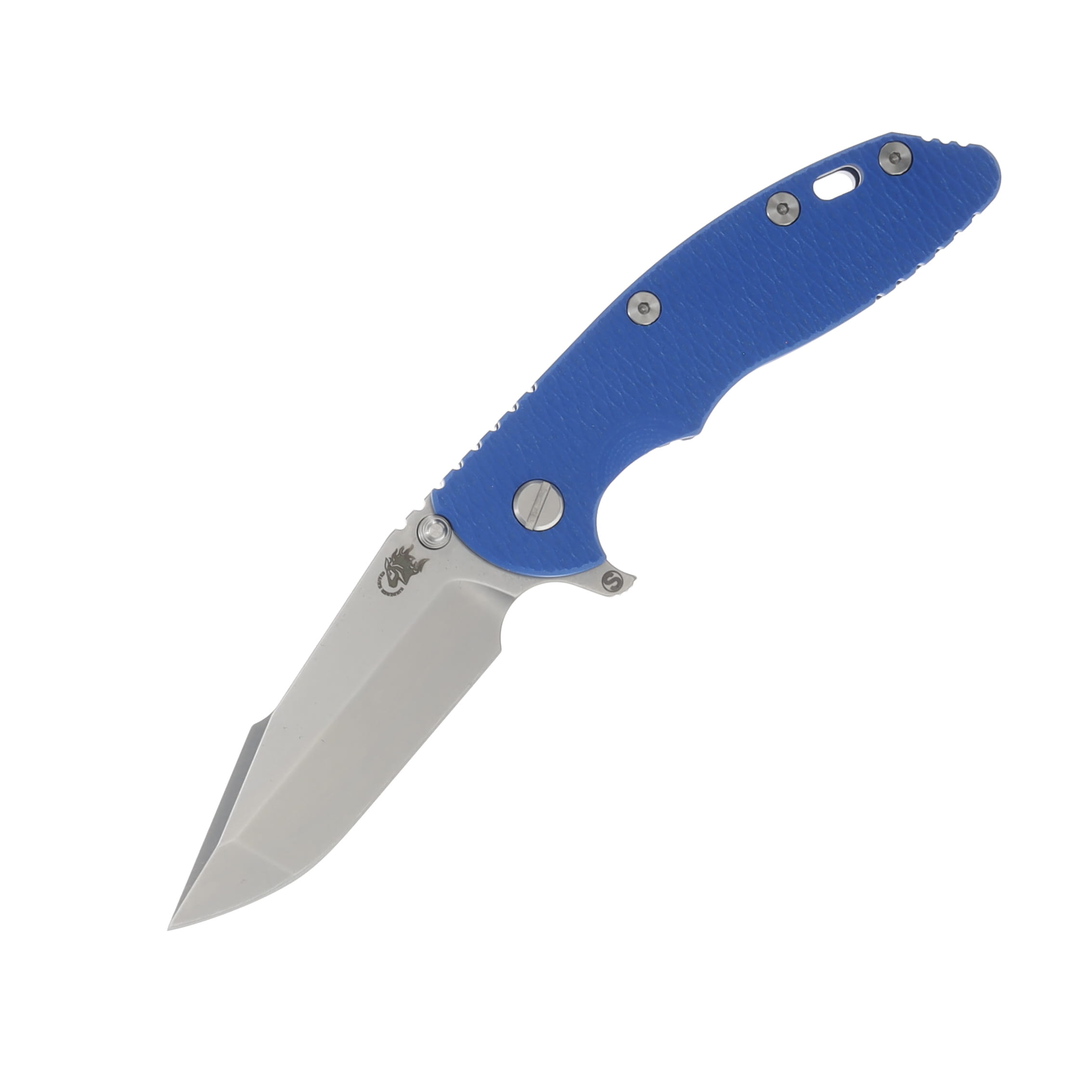 Hinderer 3.5 XM-18 Skinny Harpoon Spanto Tri-Way Stonewash Blue with Blue G10 KXM35SKHSTWSWBLBL View 1