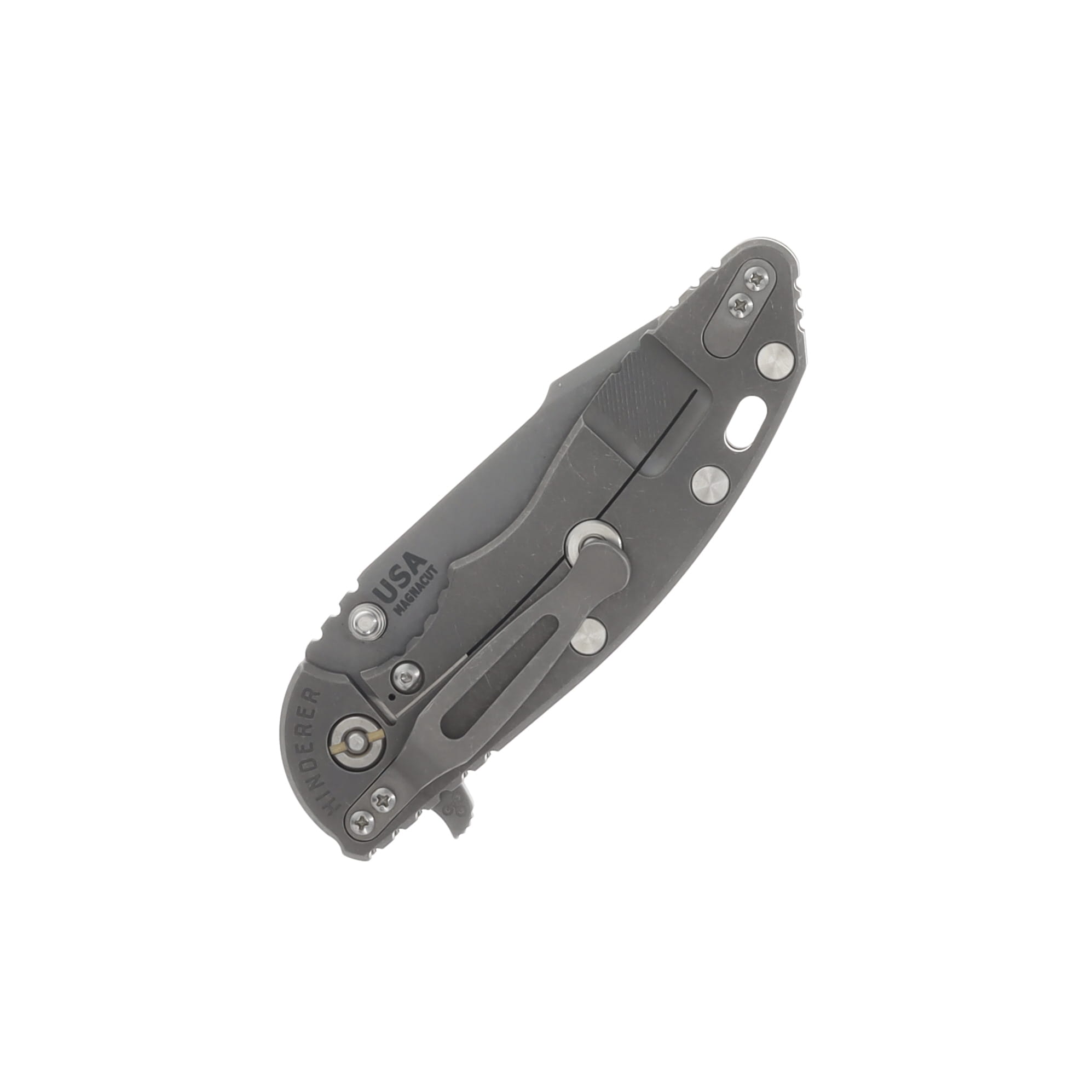Hinderer 3.5 XM-18 Skinny Harpoon Spanto Tri-Way Working Finish Black G-10 KXM35SKHSTWWFBK View 4