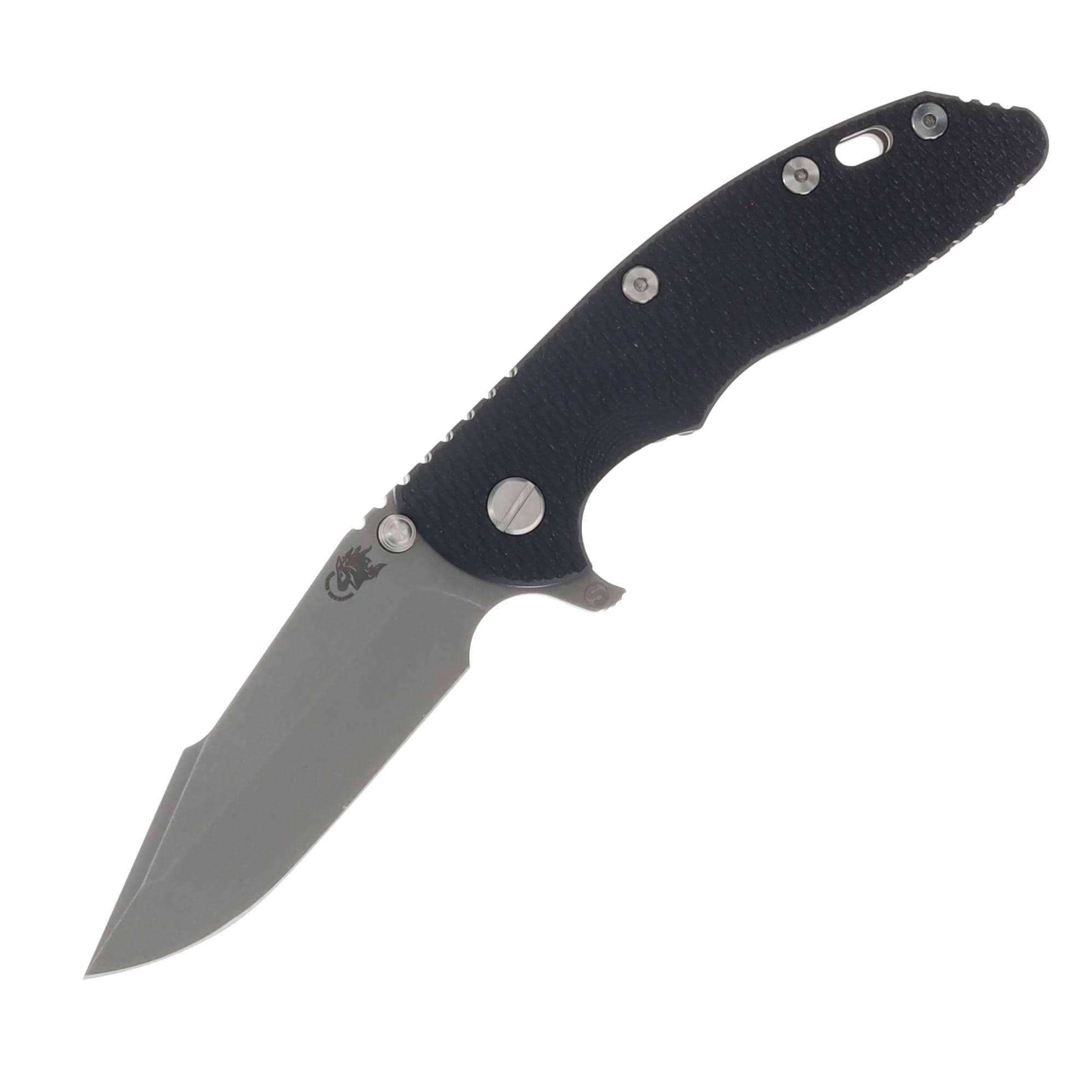 Hinderer 3.5 XM-18 Skinny Harpoon Spanto Tri-Way Working Finish Black G-10 KXM35SKHSTWWFBK View 1