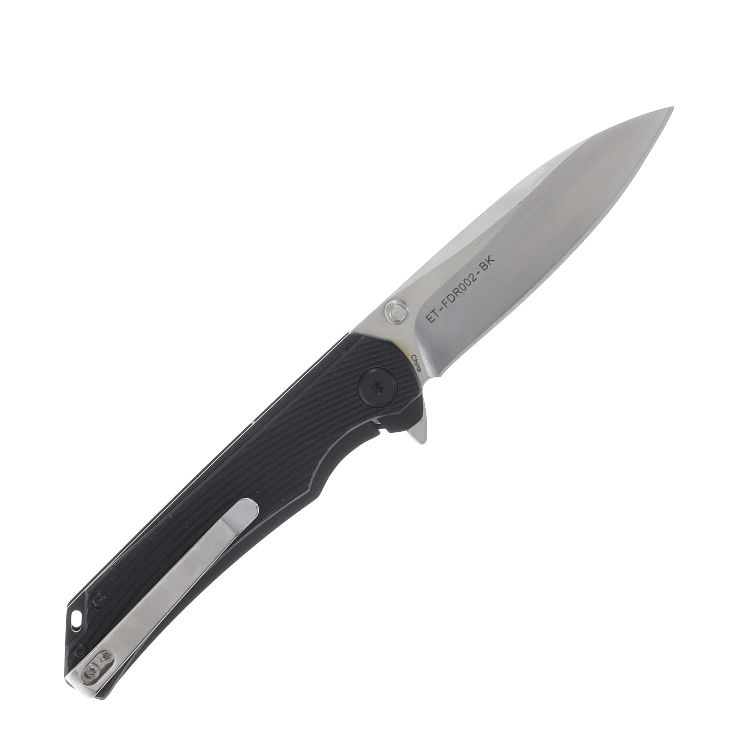 Elite Tactical Satin Linerlock Black MCETFDR002BK View 2