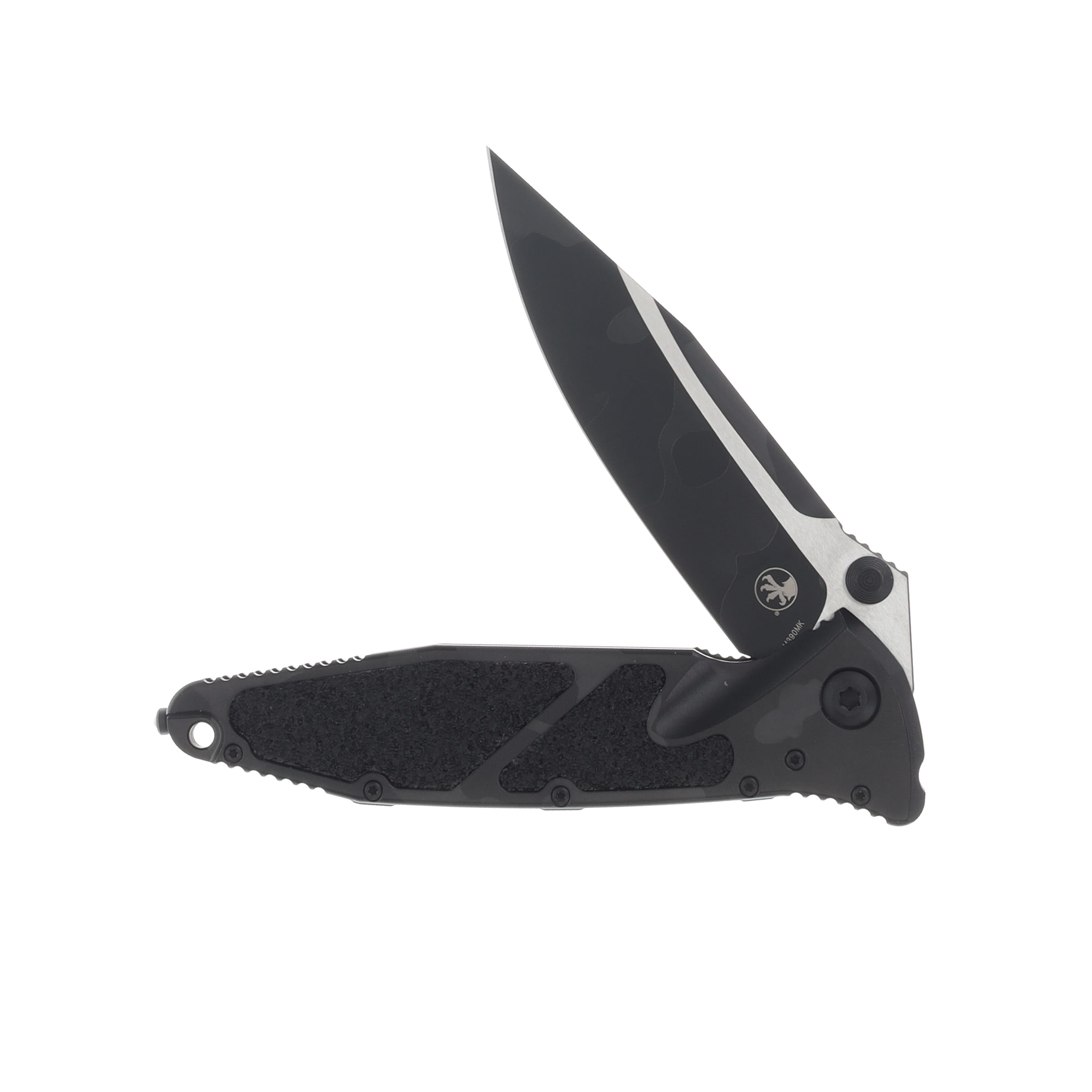 Microtech Socom Elite Folding Knife T/E Standard Midnight Camo Signature Series MT1601MNCSZ4 View 3