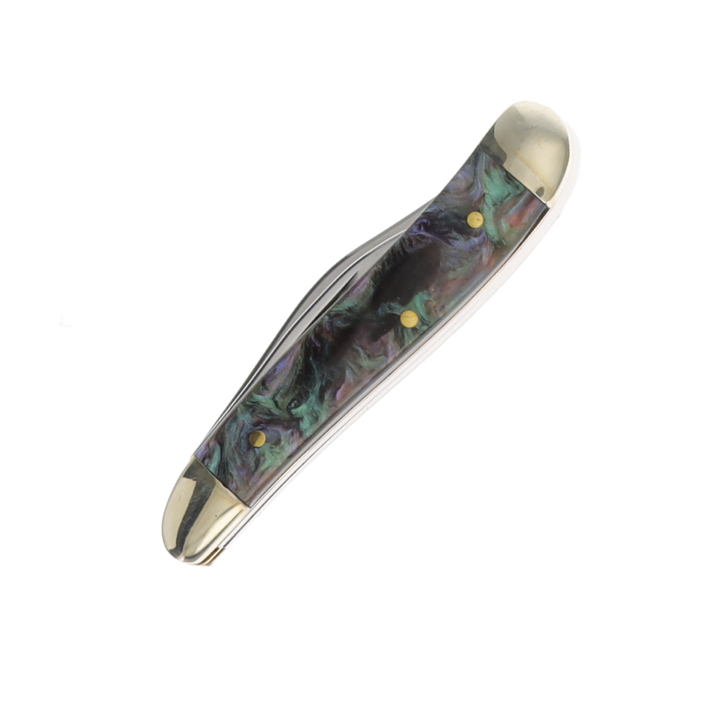 アーティストプルーフ 「Feast on the Fallen 」AP Frost Steel Warrior Synthetic Abalone Peanut Folding Knife