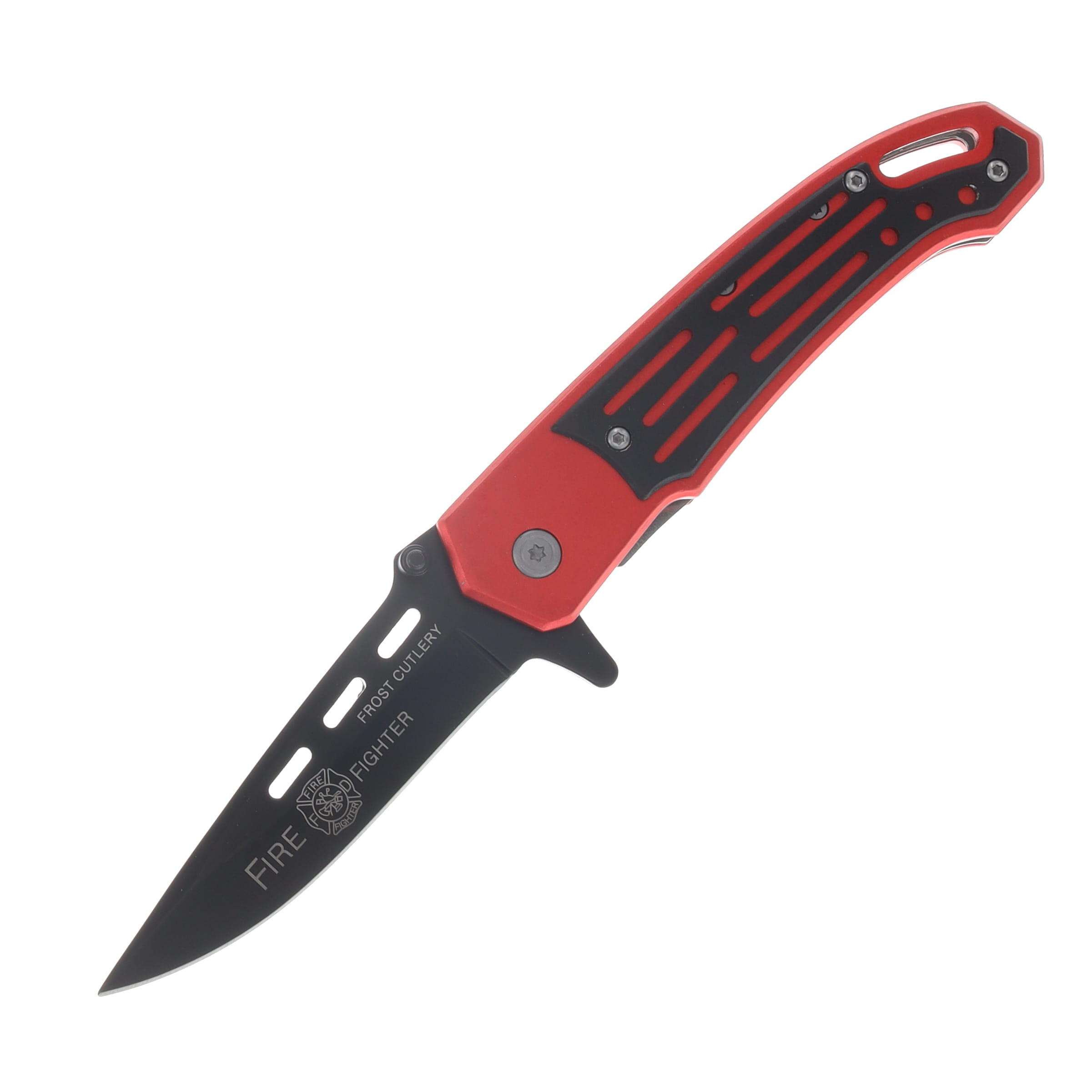 Frost American Firefighter Tactical Folder Assisted Opening Knife FRC227FF View 1