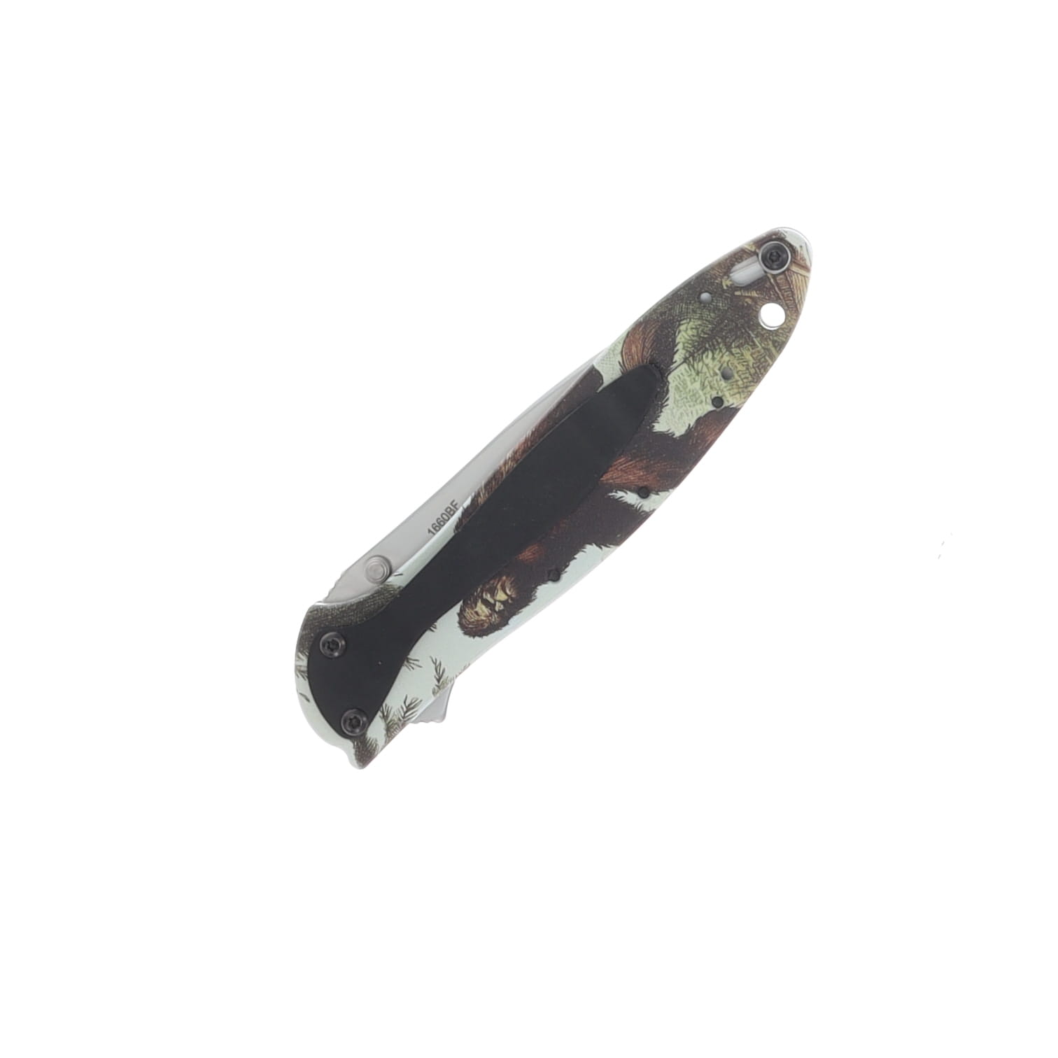 Kershaw Leek Aluminum Handle With Bigfoot Artwork 14C28N Blade KS1660BF View 5