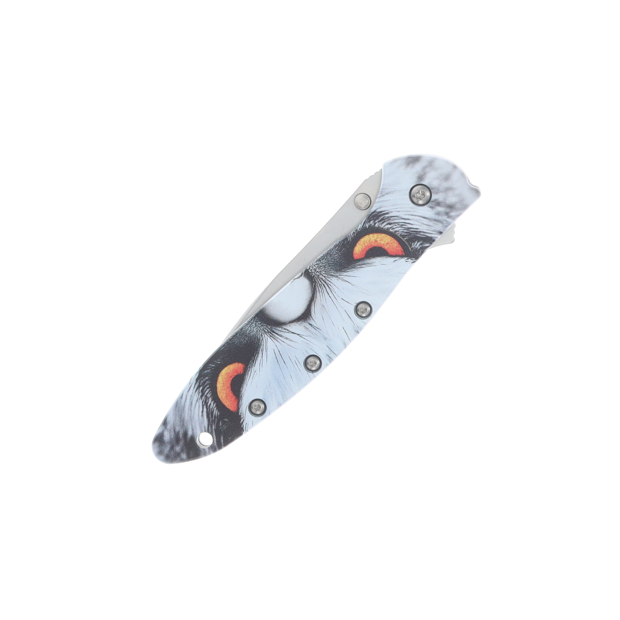 Kershaw Leek Aluminum Handle With Hawk Artwork 14C28N Blade KS1660HAWK View 6
