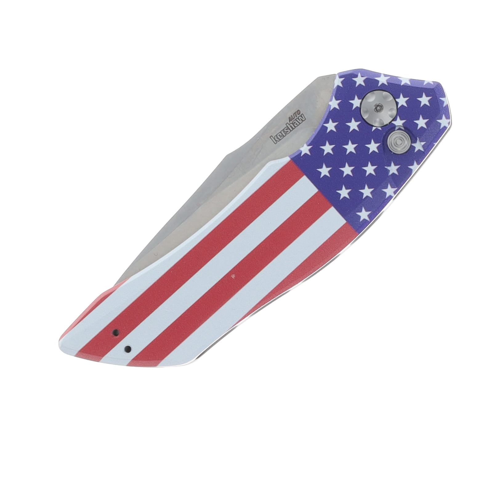 Kershaw Auto Launch 1 American Flag Pattern Aluminum Handle CPM-154 Blade AUKS7100USA View 4