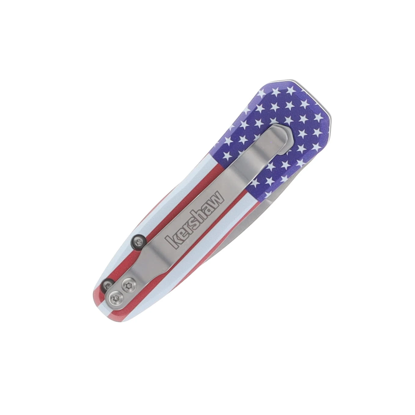 Kershaw Auto Launch 4 American Flag Pattern Aluminum Handle Stonewash CPM-154 Blade AUKS7500USA View 4